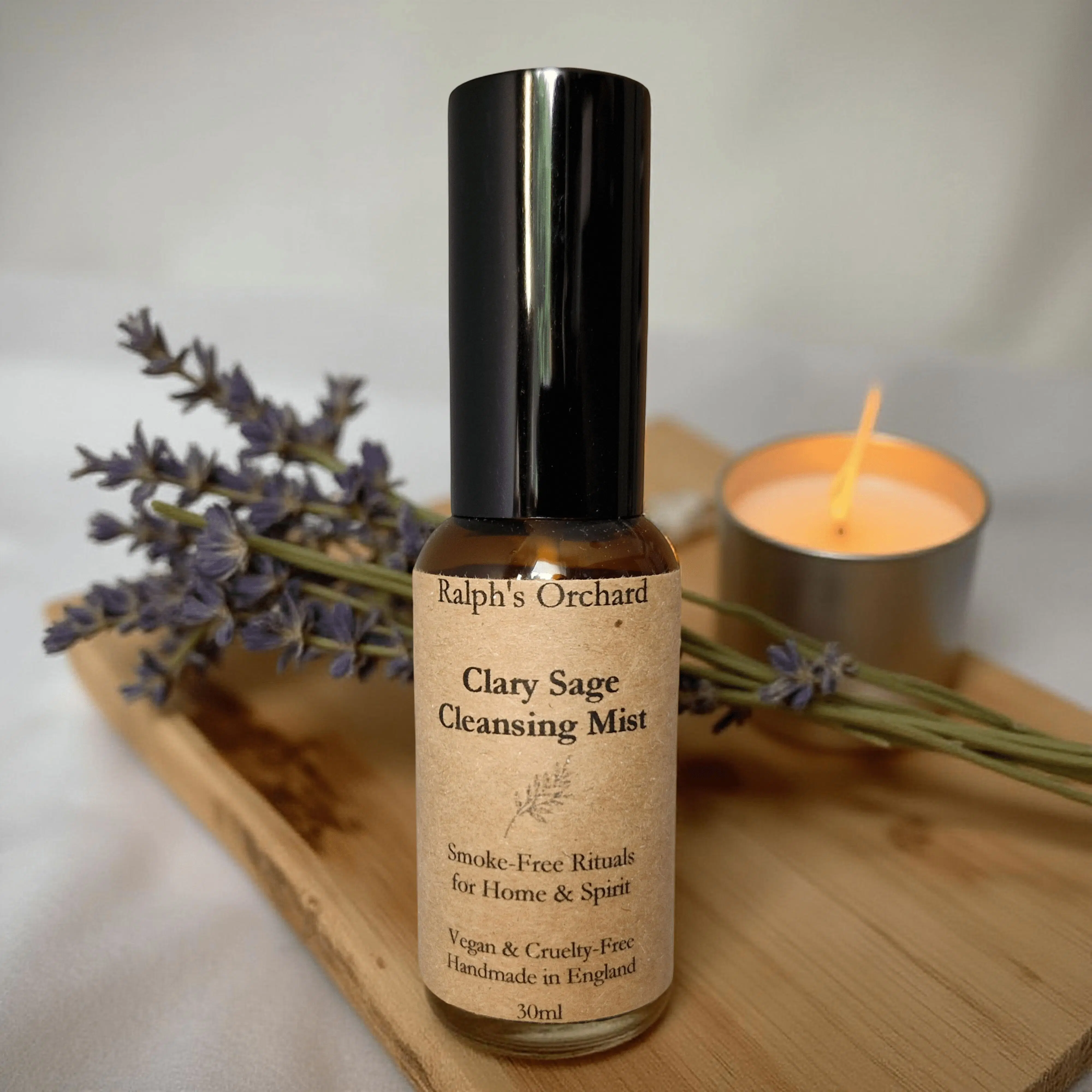 Clary Sage Cleansing Mist - Natural Smoke-Free Room Spray (30ml)