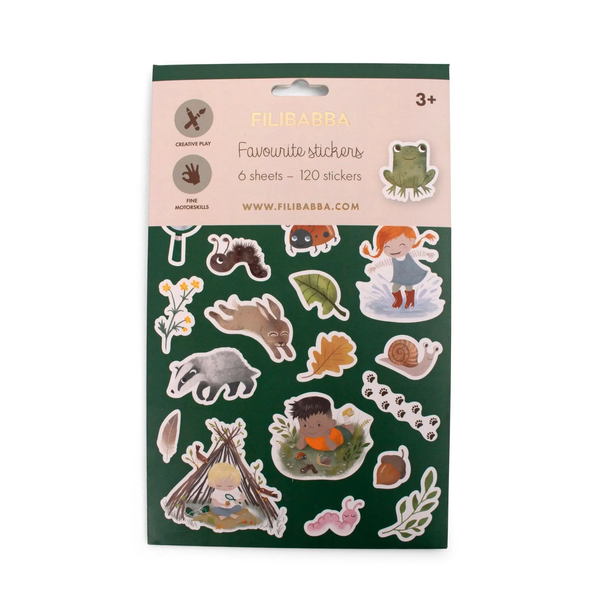 Kit of 120 stickers - Forest friends