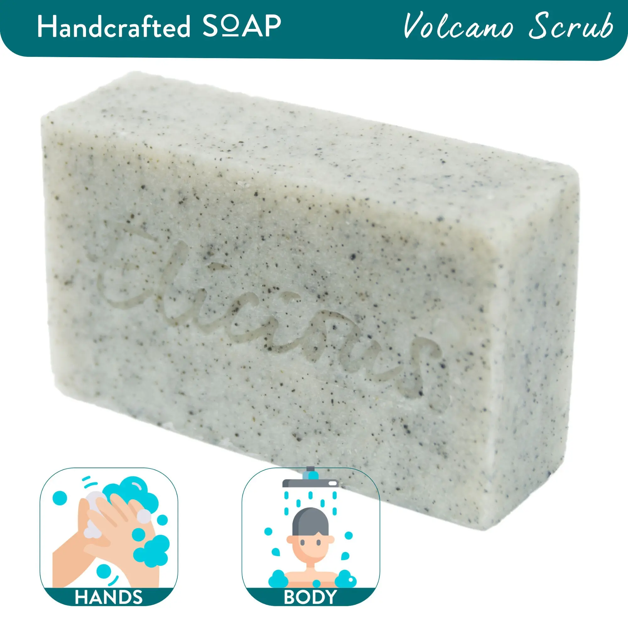 Handmade Natural Soap Volcano Scrub 100g