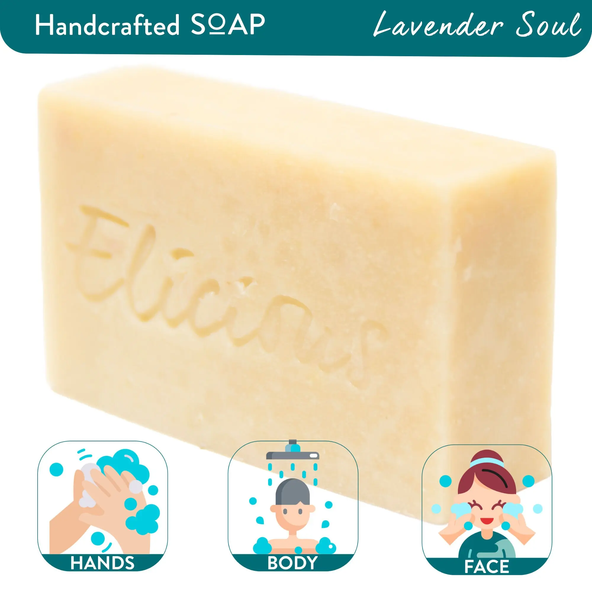 Handmade Natural Soap Lavender Soul 100g