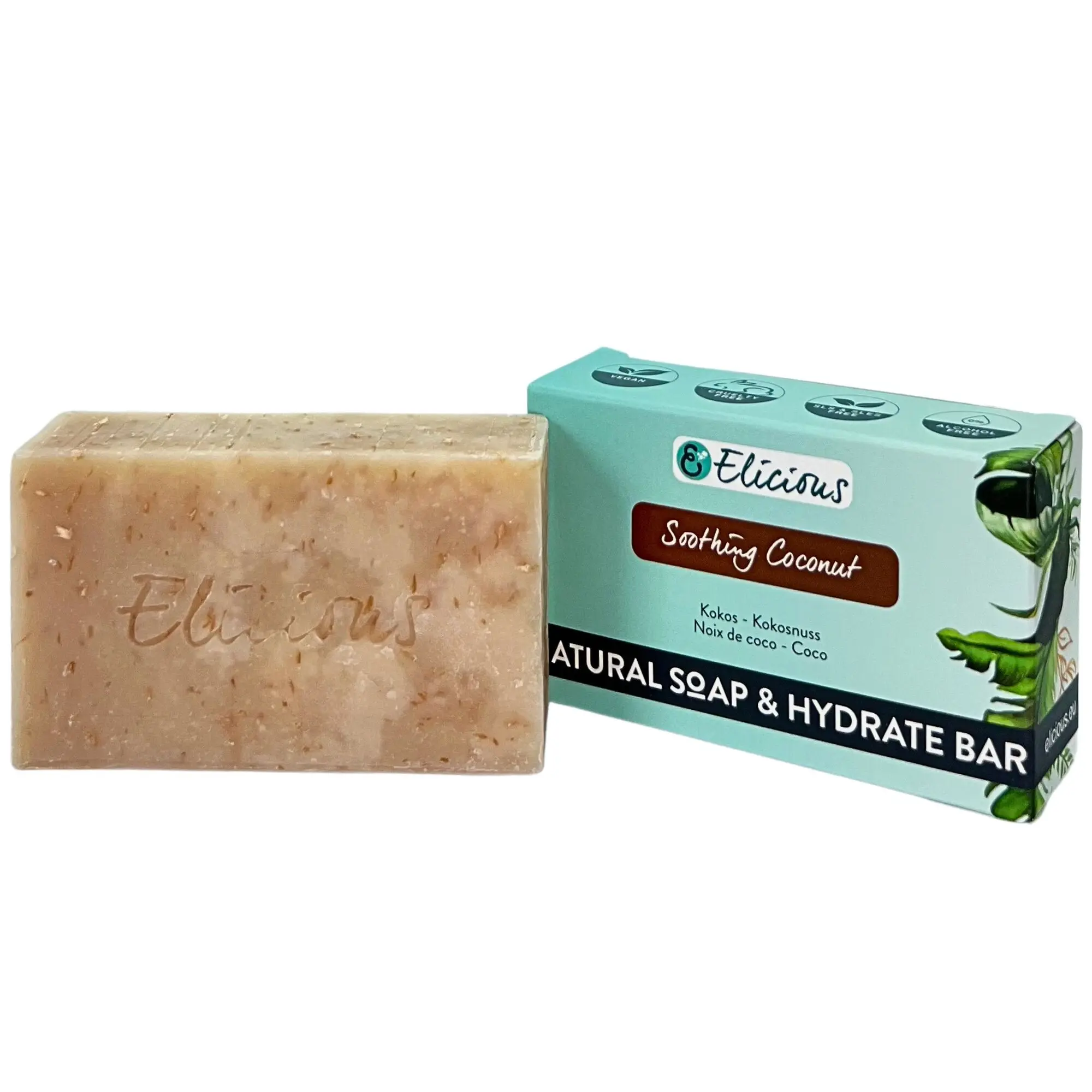 Handmade Natural Soap Soothing Coconut 100g