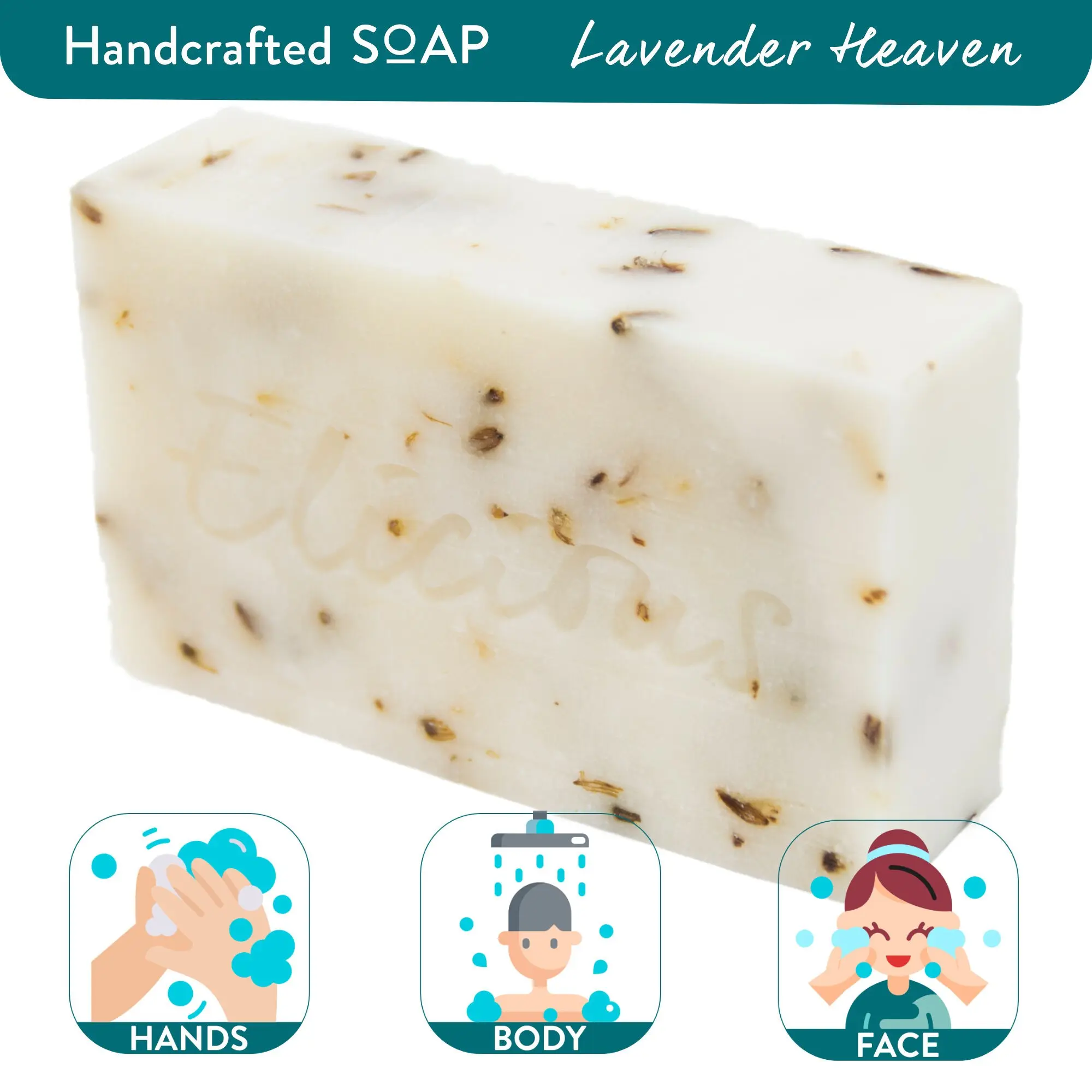 Handmade Natural Soap Lavender Heaven 100g