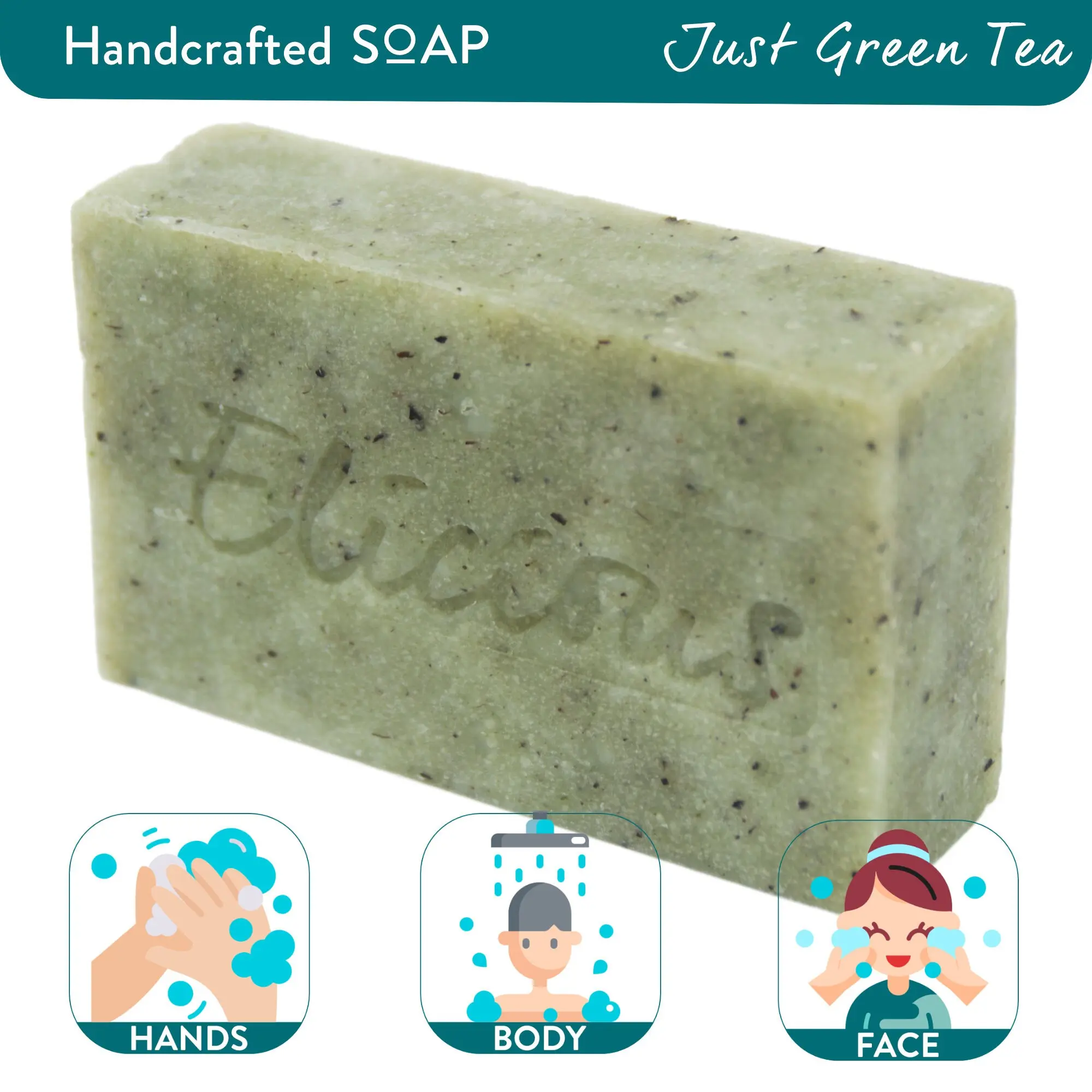 Handmade natural soap Just Green Tea 100g