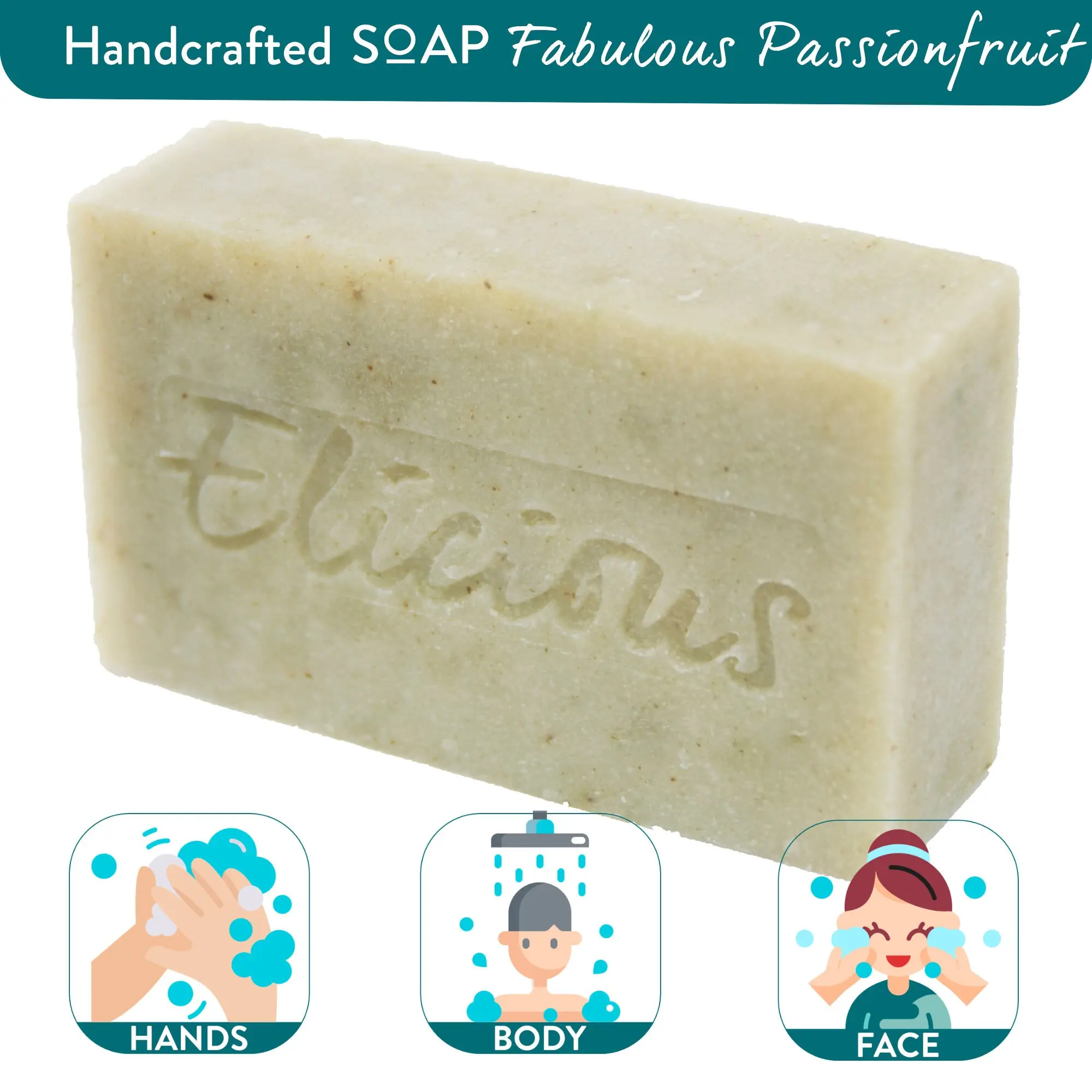 Handmade Natural Soap Fabulous Passionfruit 100g