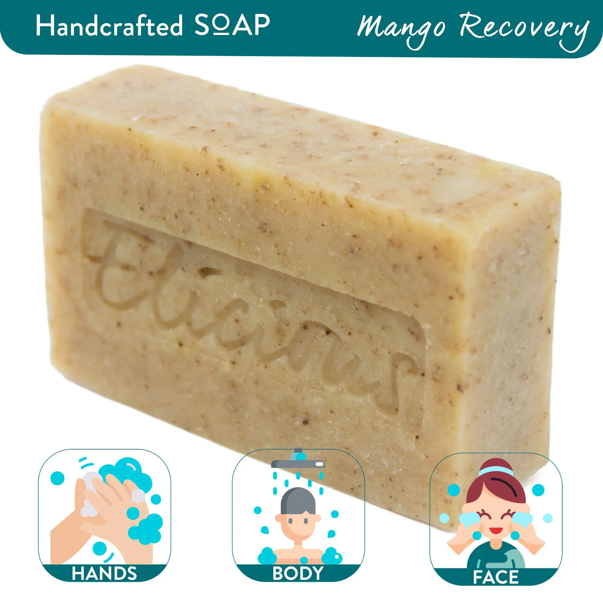 Handmade Natural Soap Mango Recovery 100g