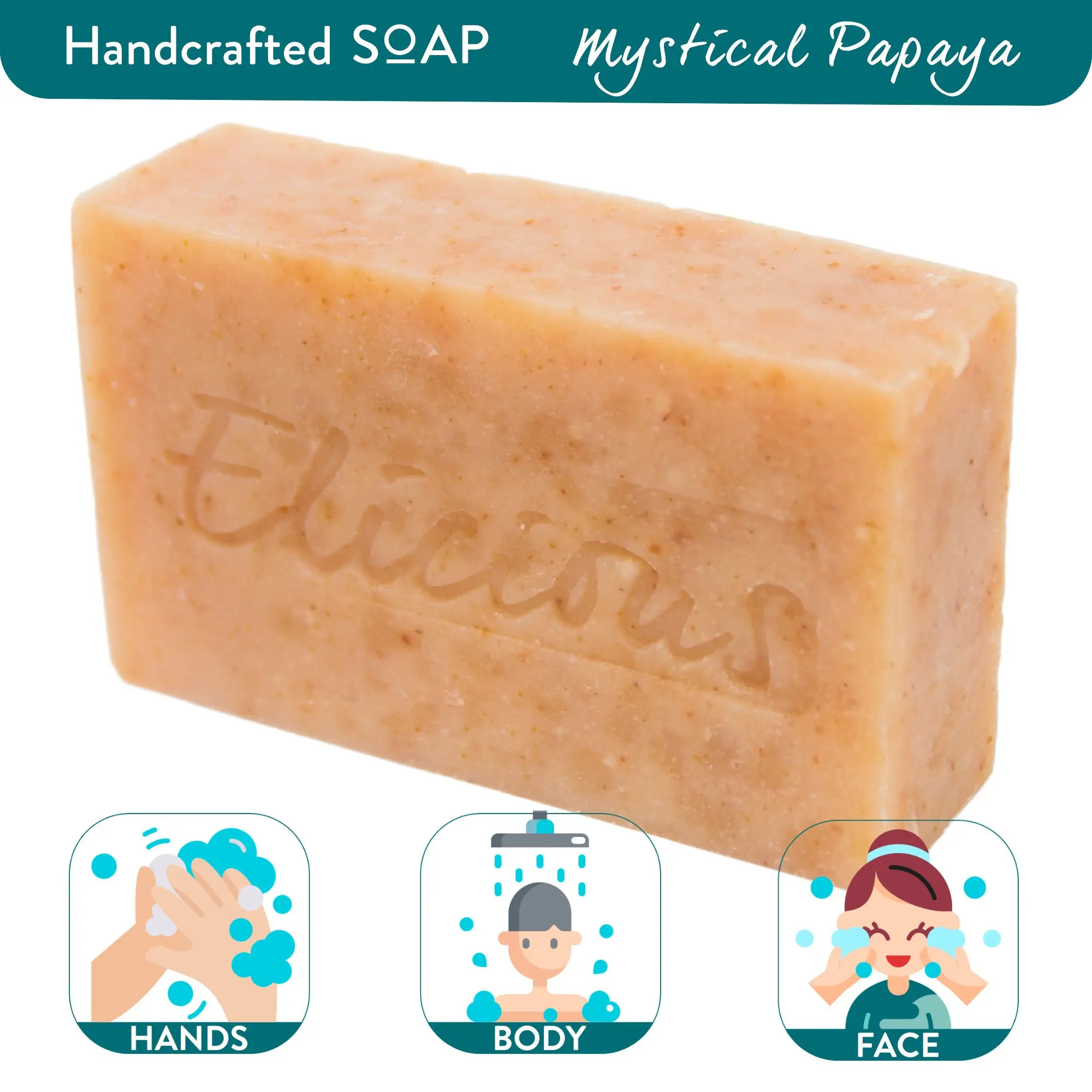 Handmade Natural Soap Mystical Papaya 100g