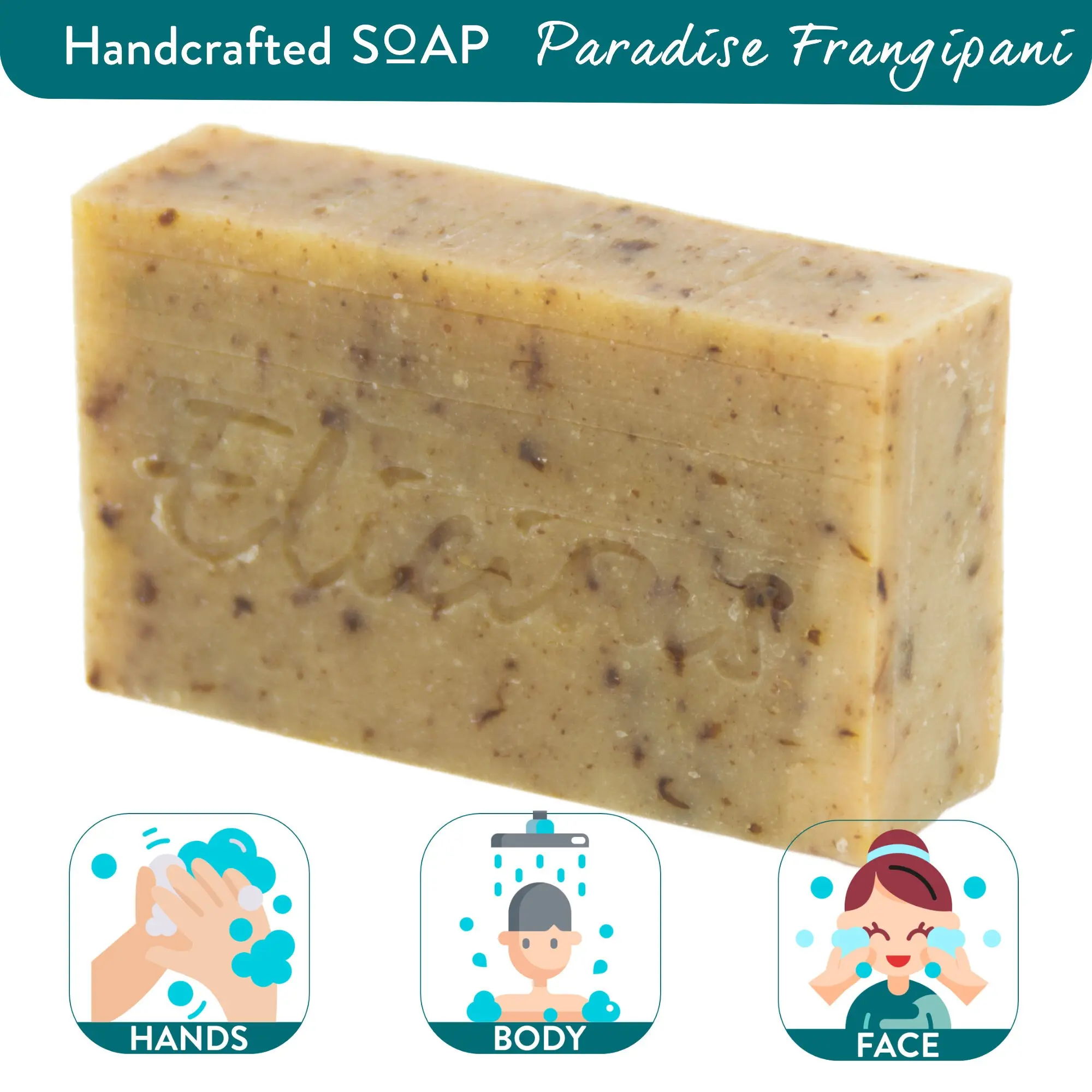 Handmade Natural Soap Paradise Frangipani 100g