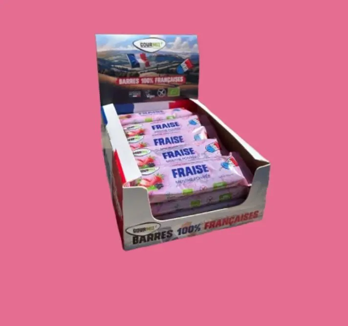 Organic French Fruit Bars, Strawberry & Peppermint