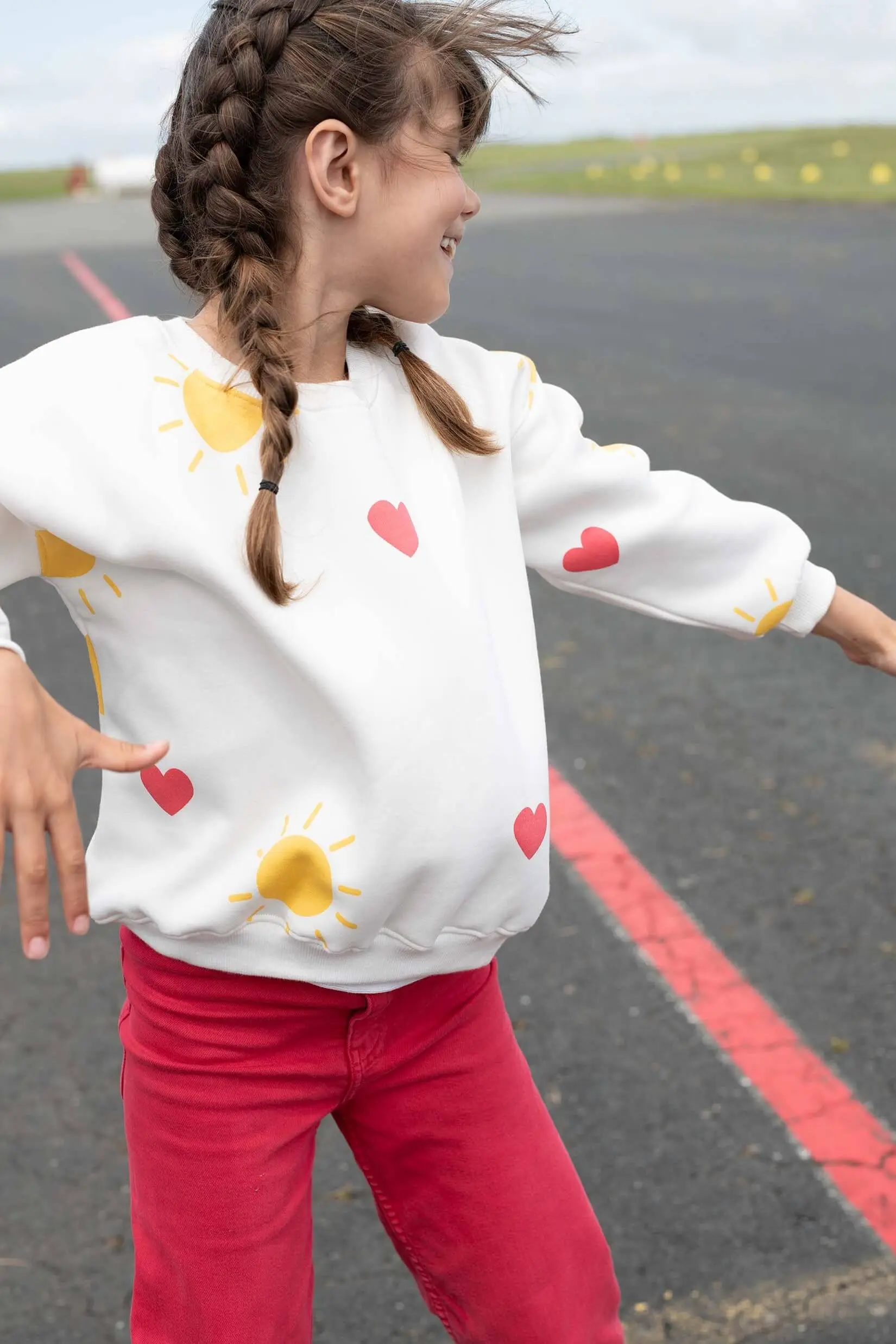 Sweat Enfant Coton - Sunny Heart