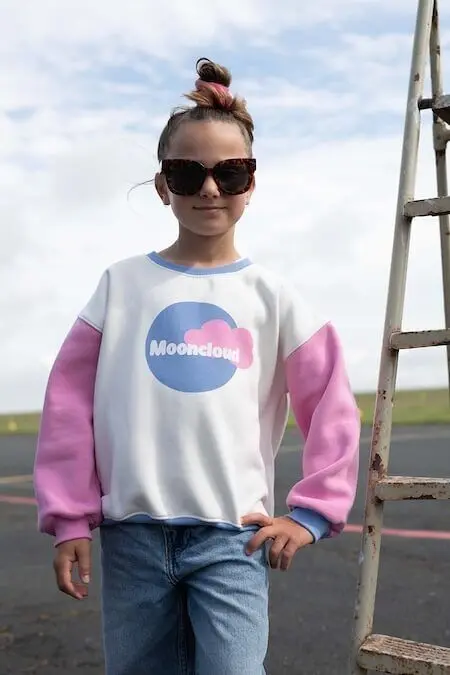 Sweat Enfant Coton Retro - Mooncloud