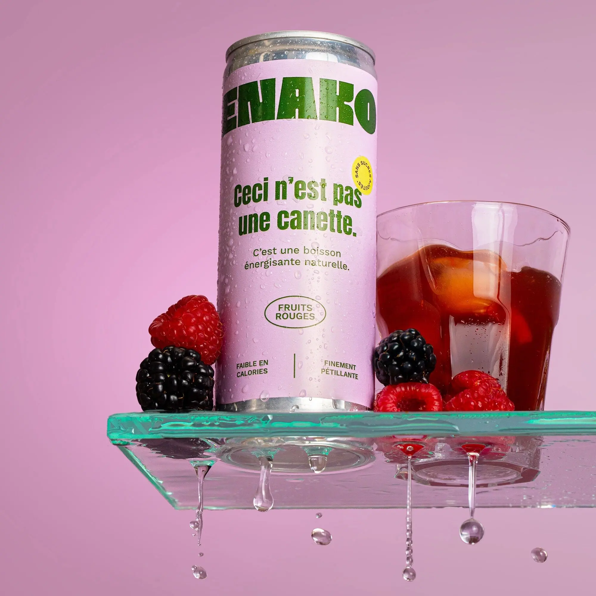 Boisson énergisante naturelle - Fruits Rouges (250ml)
