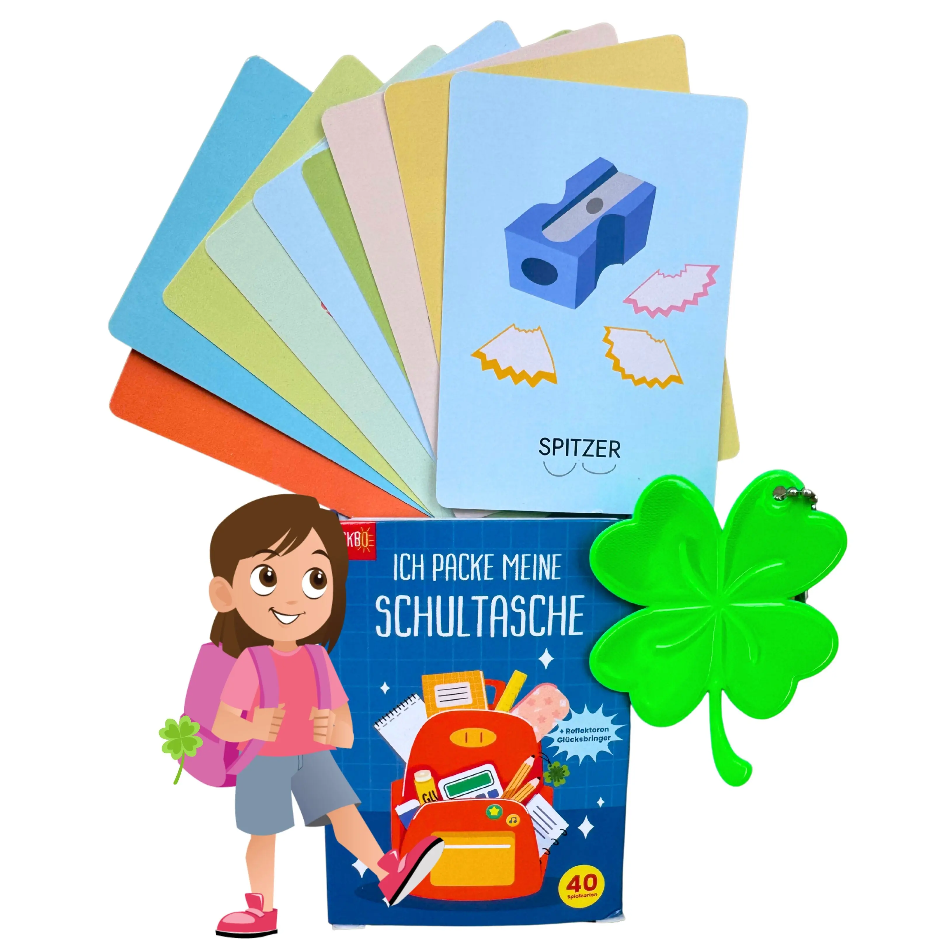 Card game "I pack my school bag and take with me"