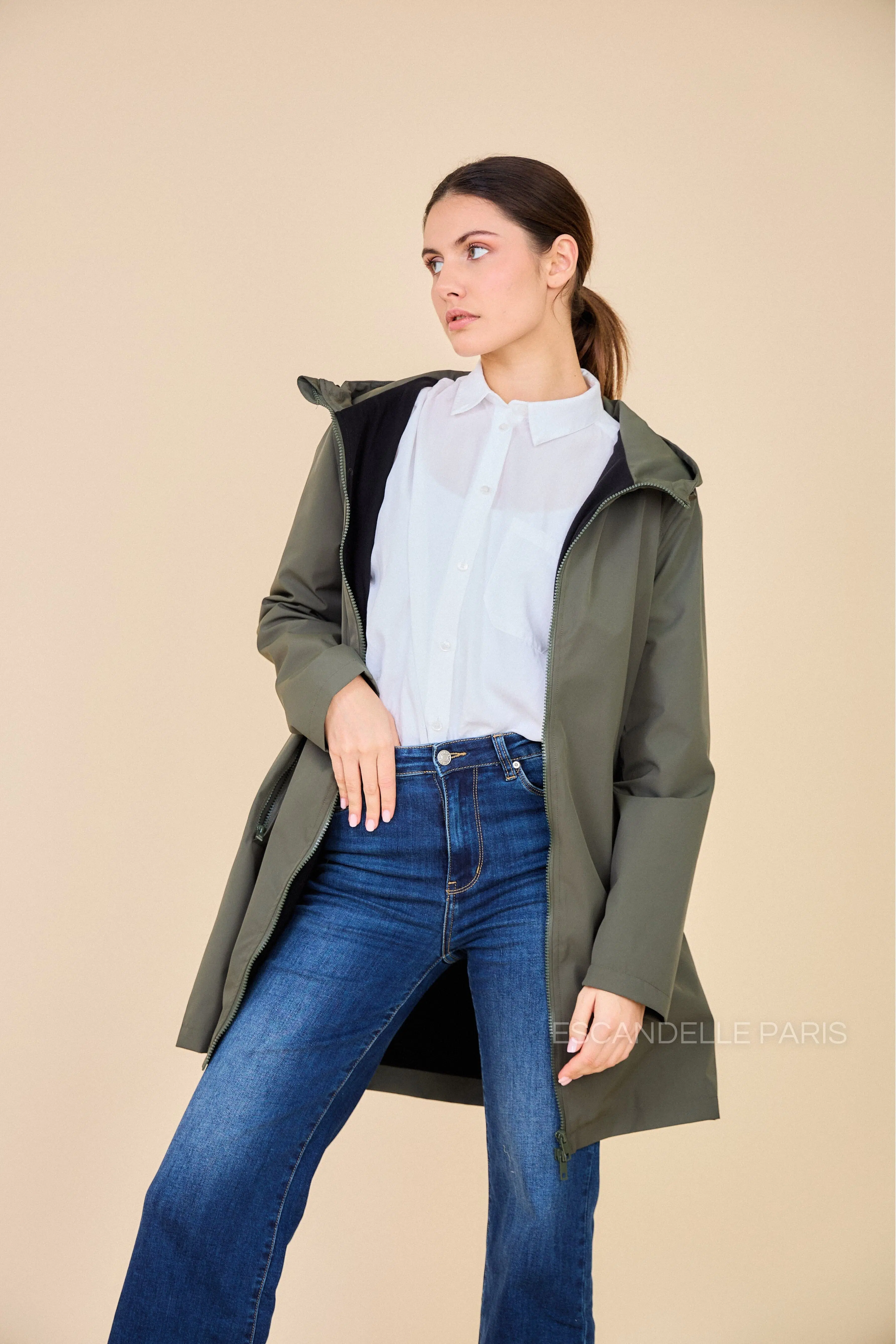 5013- Long Parka with Waterproof Fleece Lining
