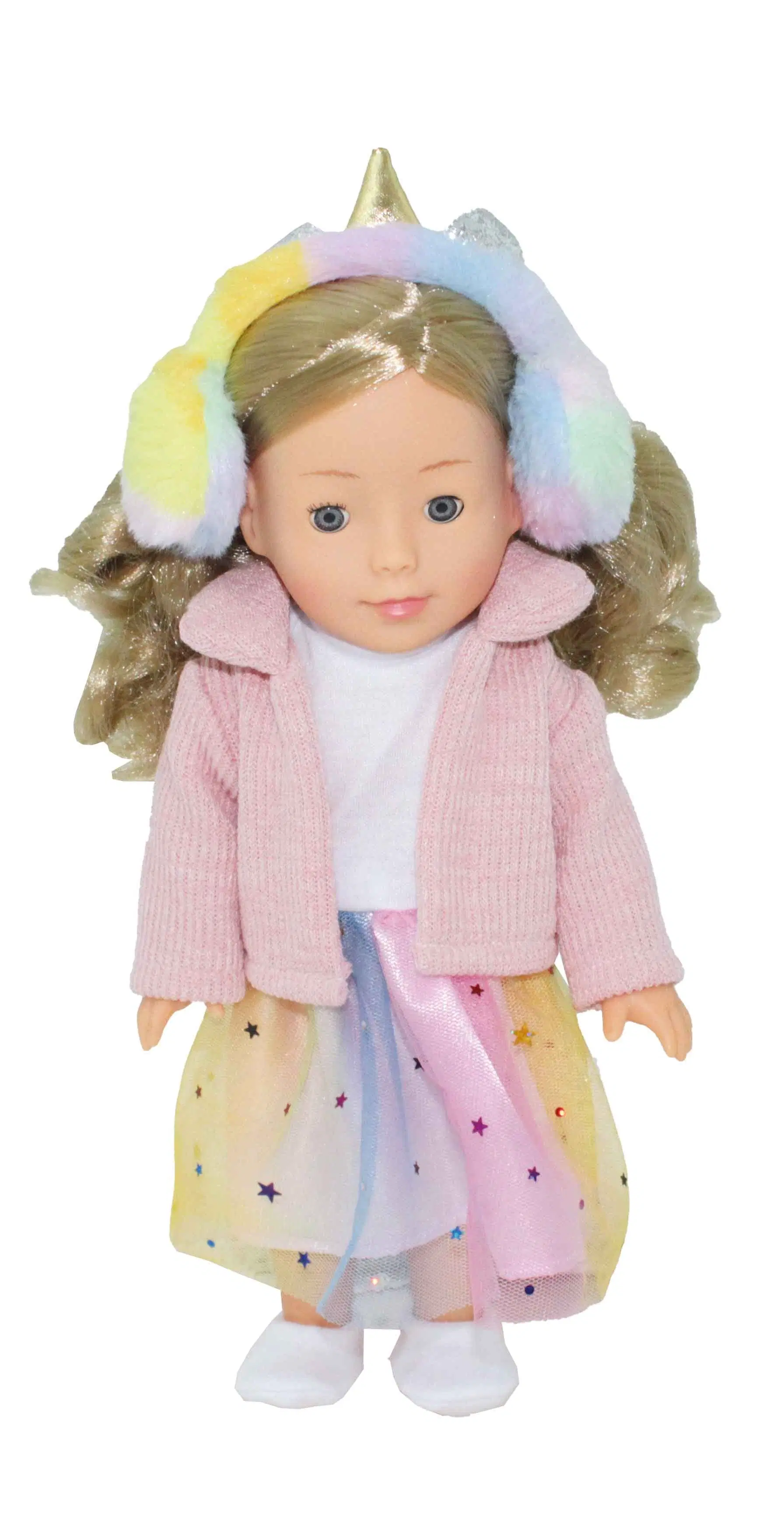 Frostyzz Unicorn Doll with Earmuffs for Children - 30cm