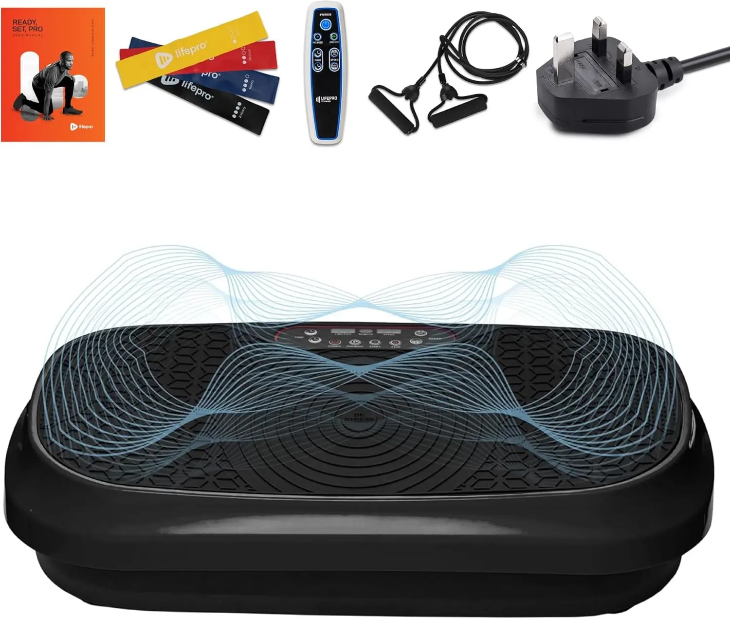 LifePro Vibrating Plate Exercise Machine for Home & Travel, Compact Full Body Vibration Plate for Weight Loss, Muscle Recovery, Toning & Fitness, 118 kg Capacity
