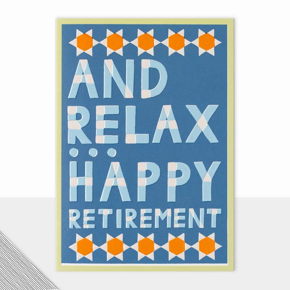 Fontfetti Collection - And Relax Happy Retirement