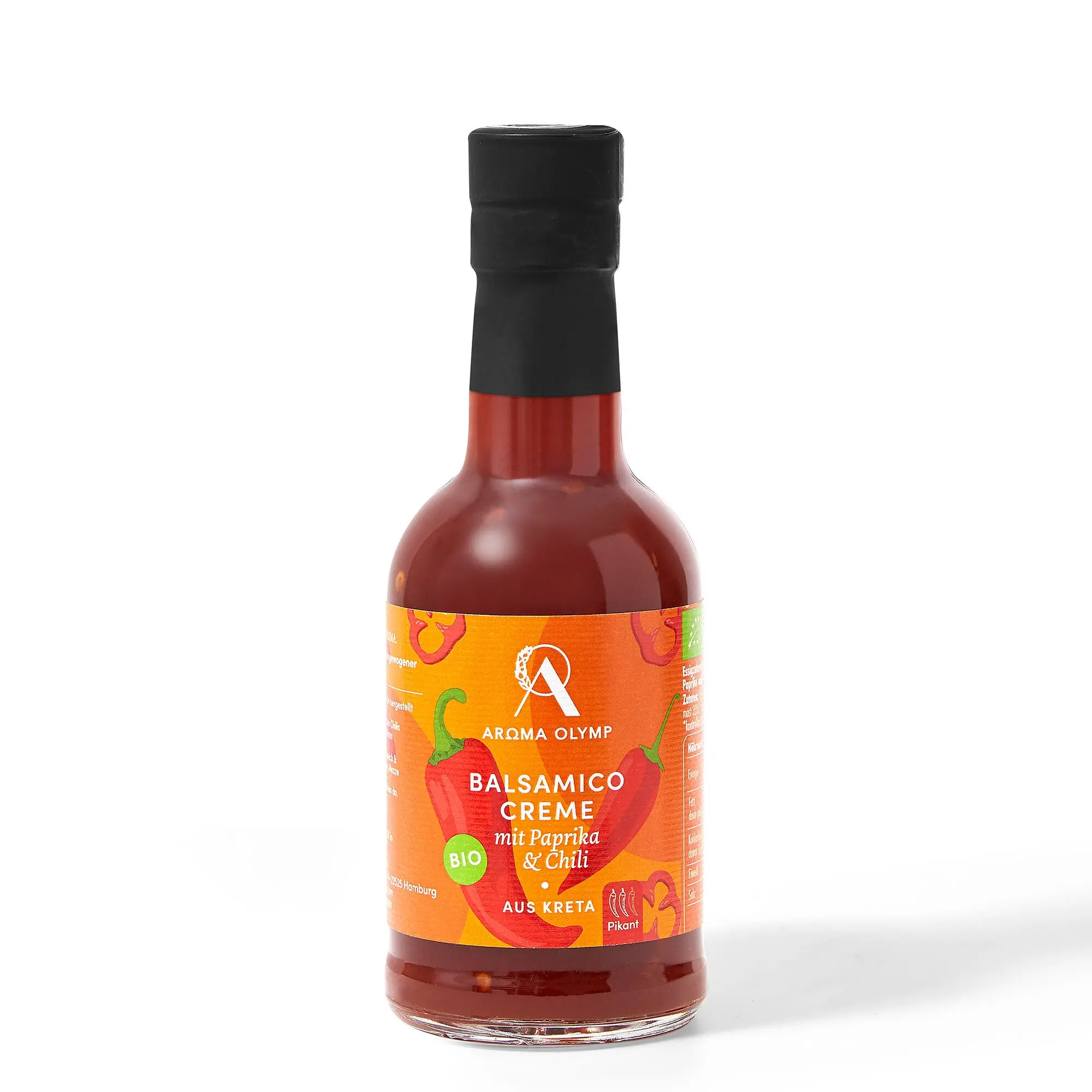 Organic balsamic cream with peppers & chili