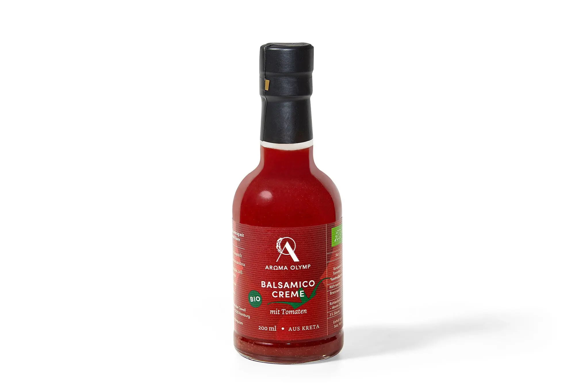 Organic balsamic cream with tomatoes
