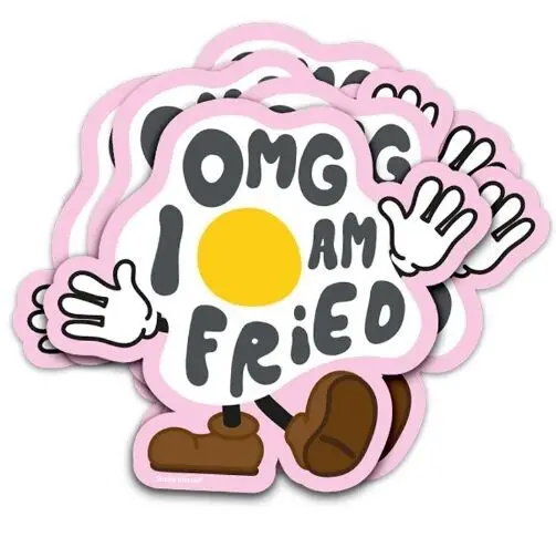 Sticker OMG I am Fried