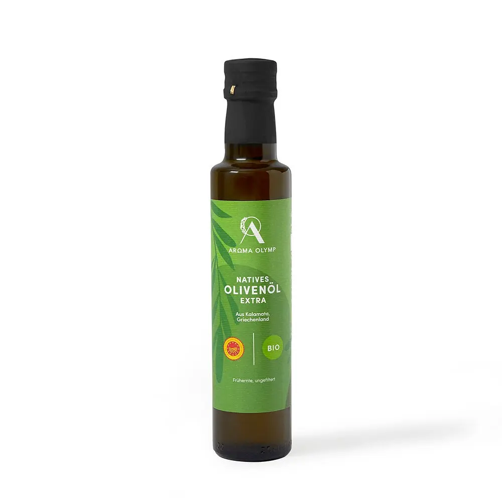 Organic extra virgin olive oil from Kalamata, Greece (g.U)