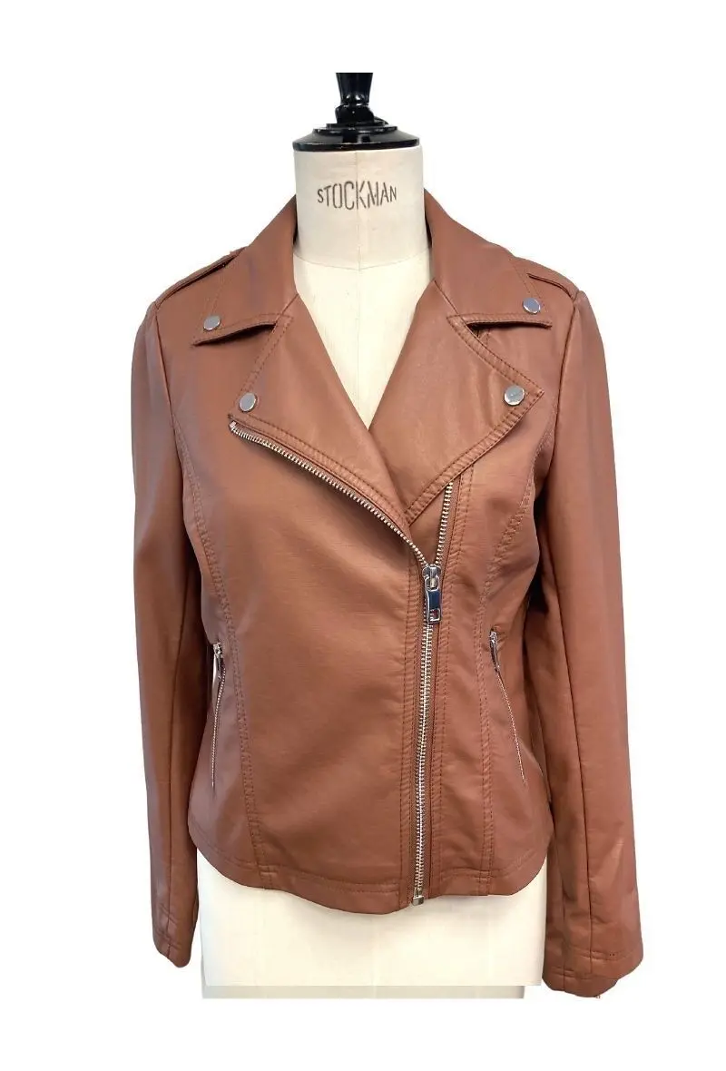 20113- Faux leather perfecto jacket