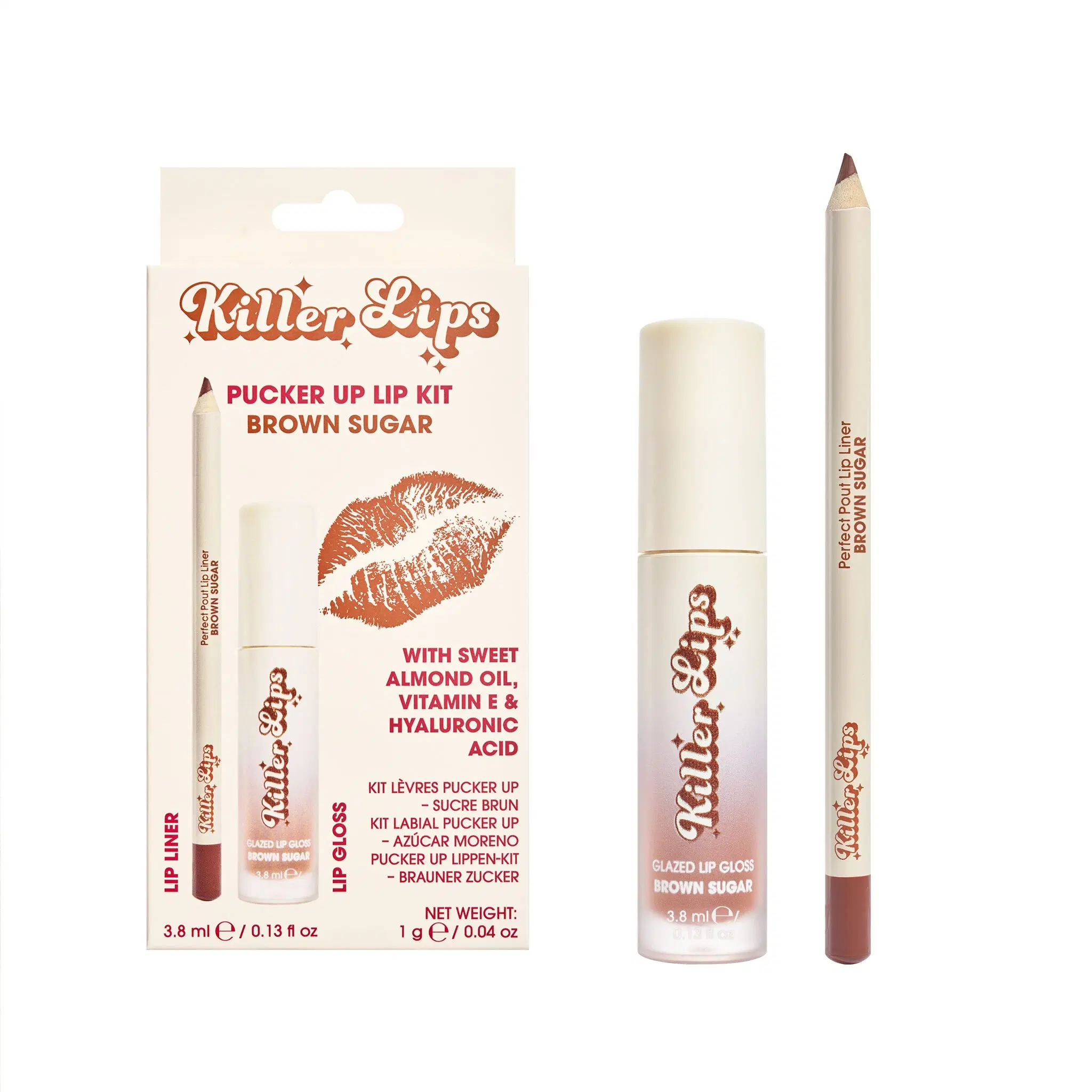 Killer Lips Pucker Up Lippenset – Brauner Zucker