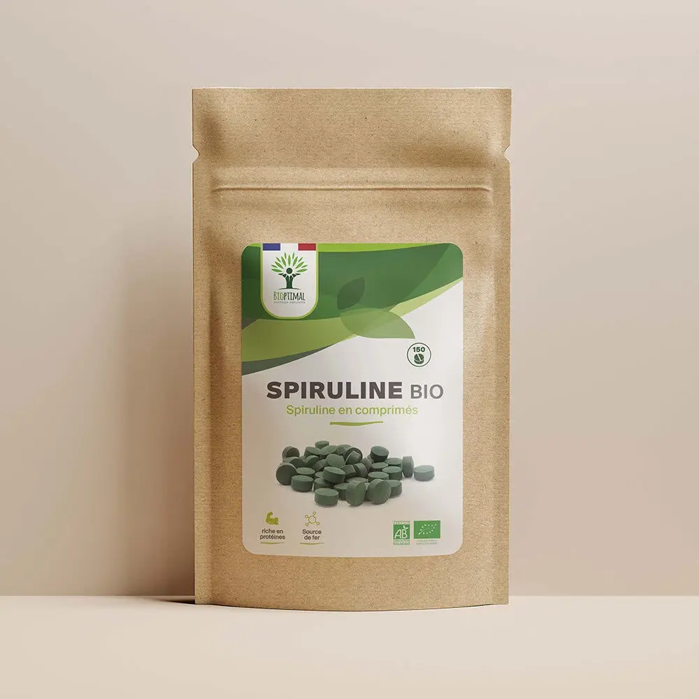 Spiruline bio comprimés -  Bioptimal