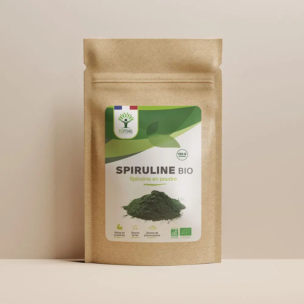 Spiruline bio poudre -  Bioptimal