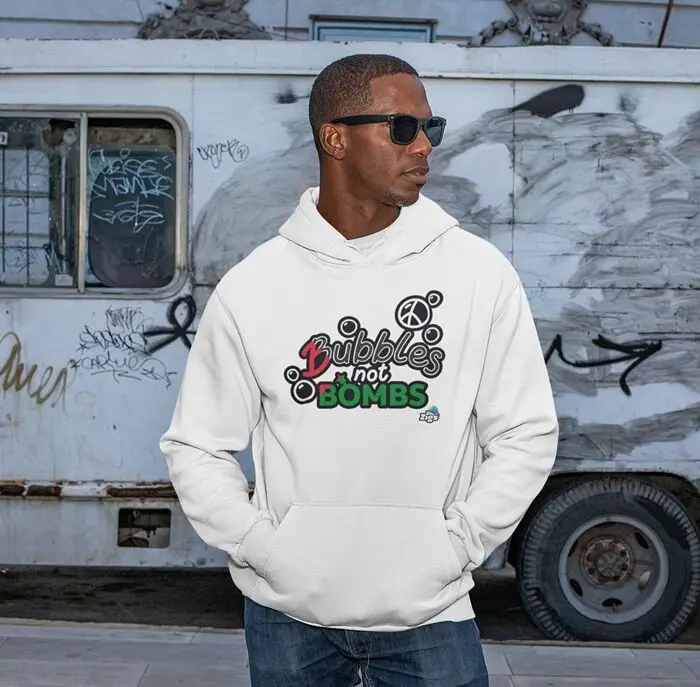 Bubbles Not Bombs - Palästina-Flagge Hoodie