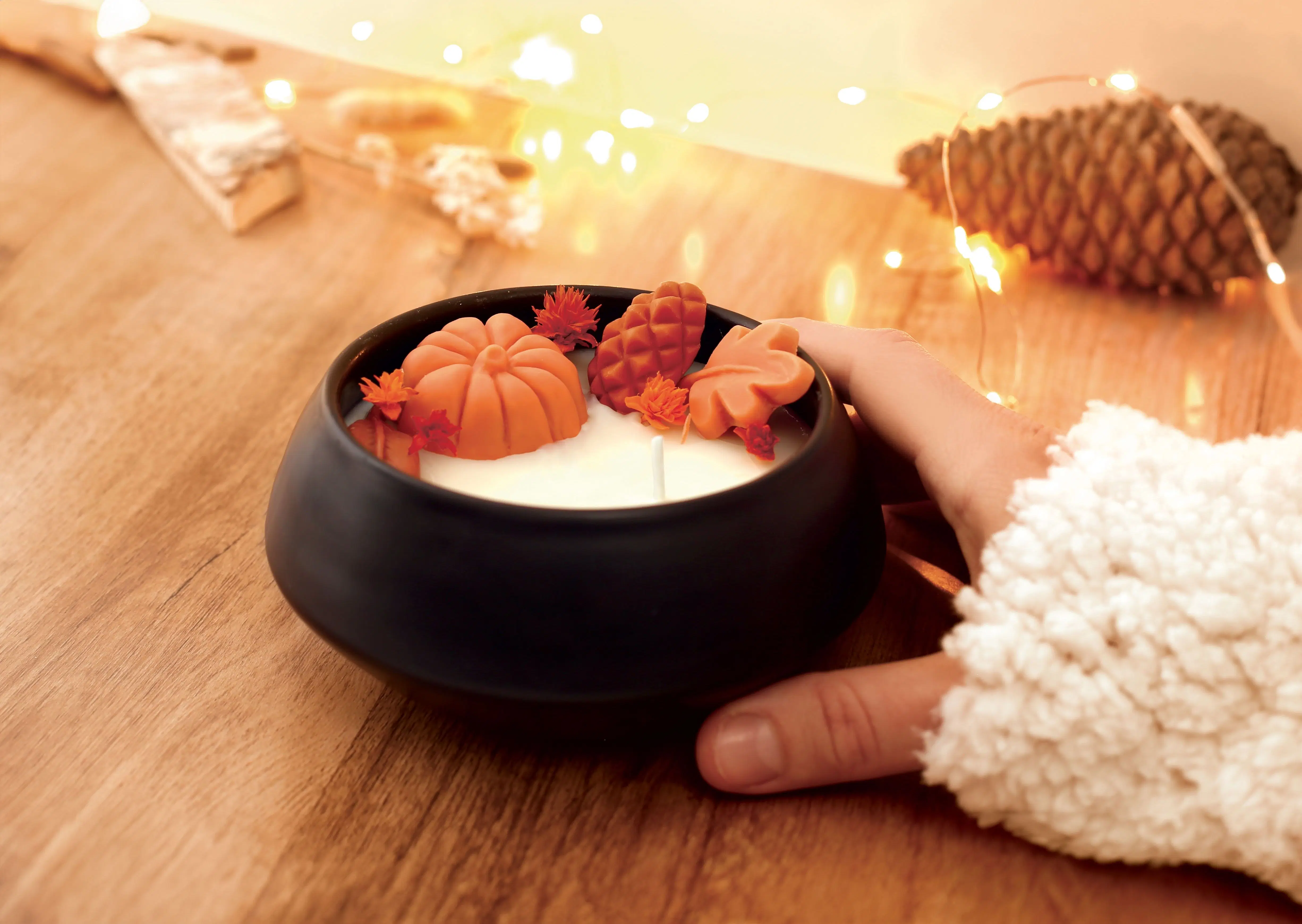 KIT CANDELA AUTUNNALE FAI DA TE in confezione regalo