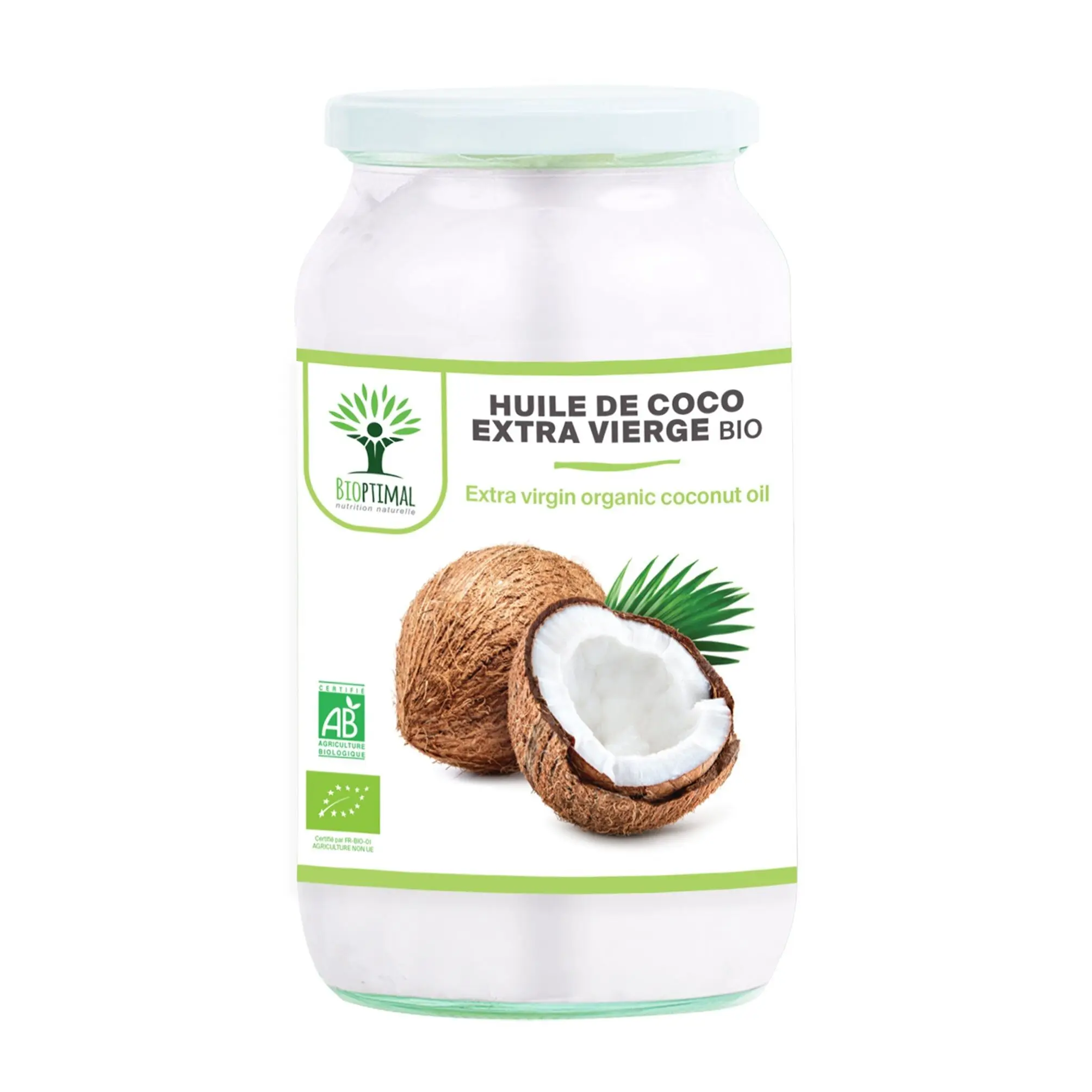 Huile de coco extra vierge bio -  Bioptimal