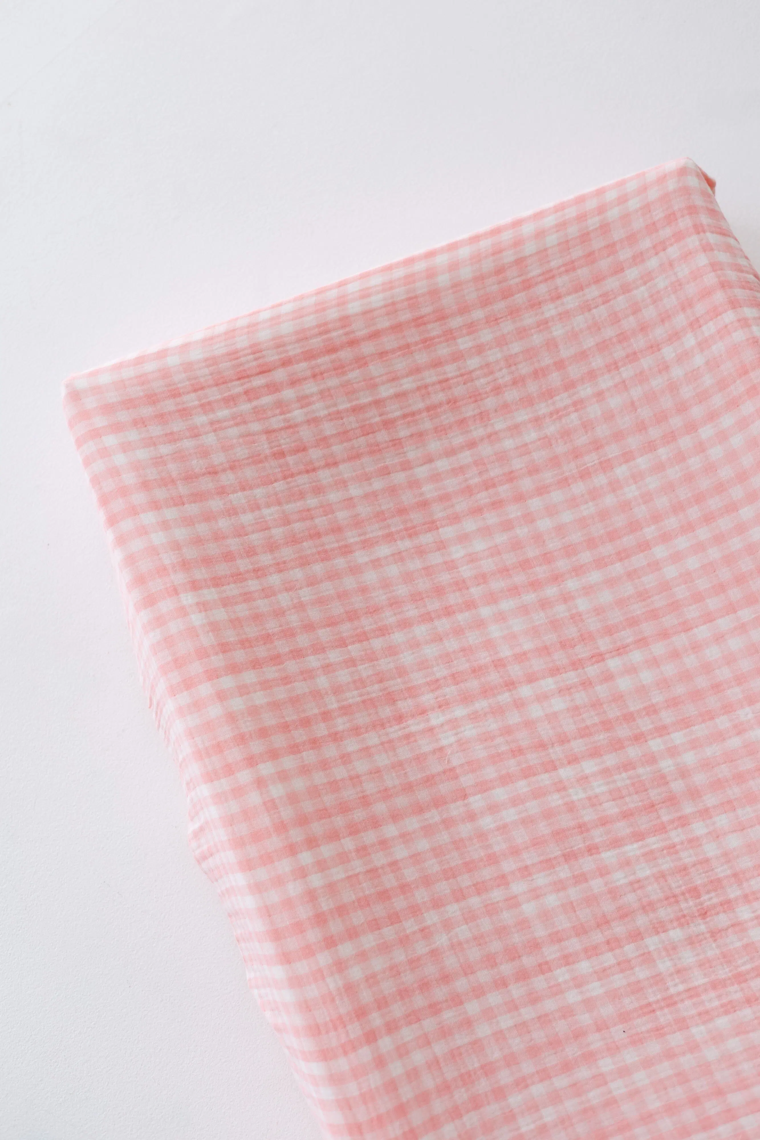 Copri fasciatoio TISU, quadretti rosa