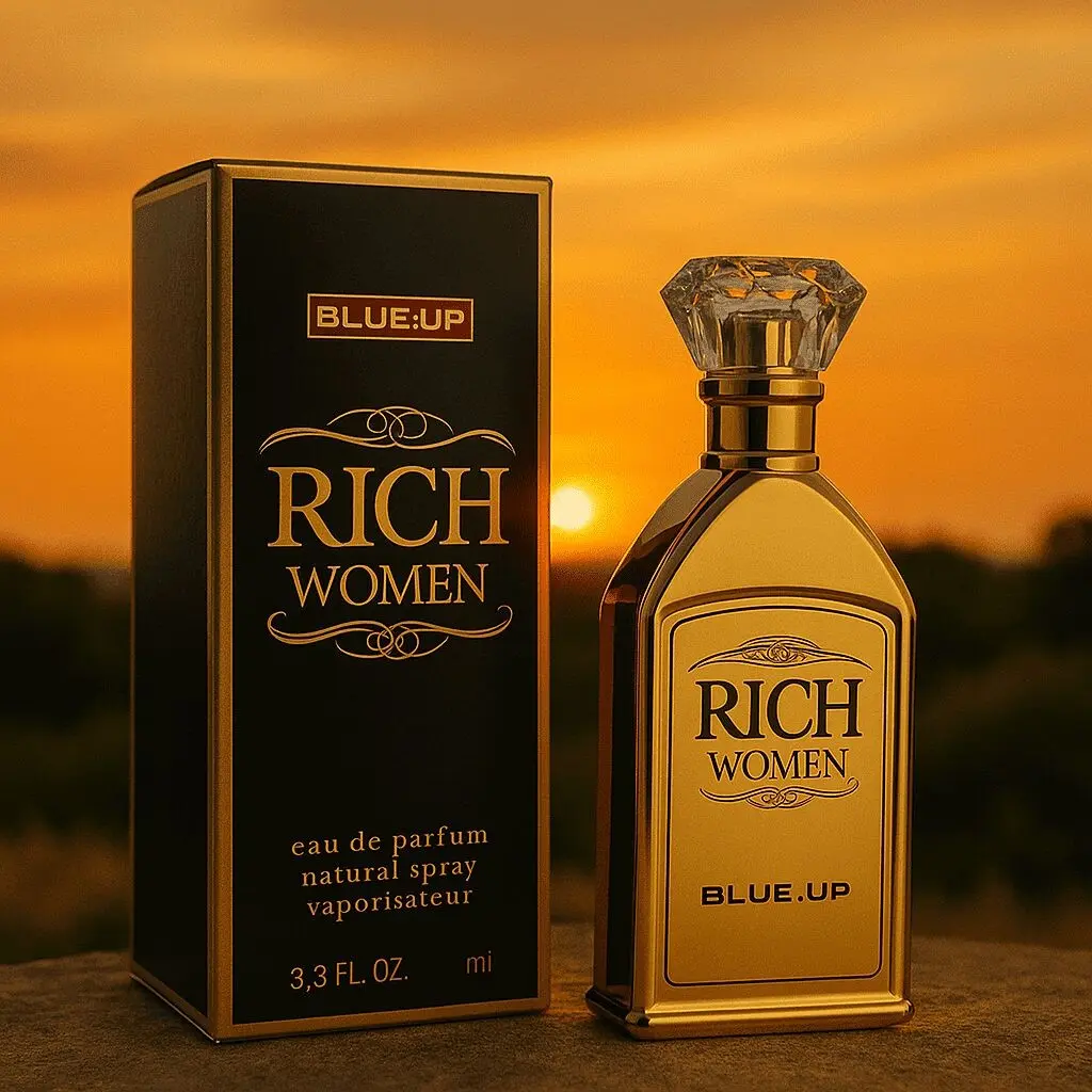 BLUE UP RICH WOMEN – Eau de parfum para mujer 100 ml | Inspiración afrutada, floral y oriental