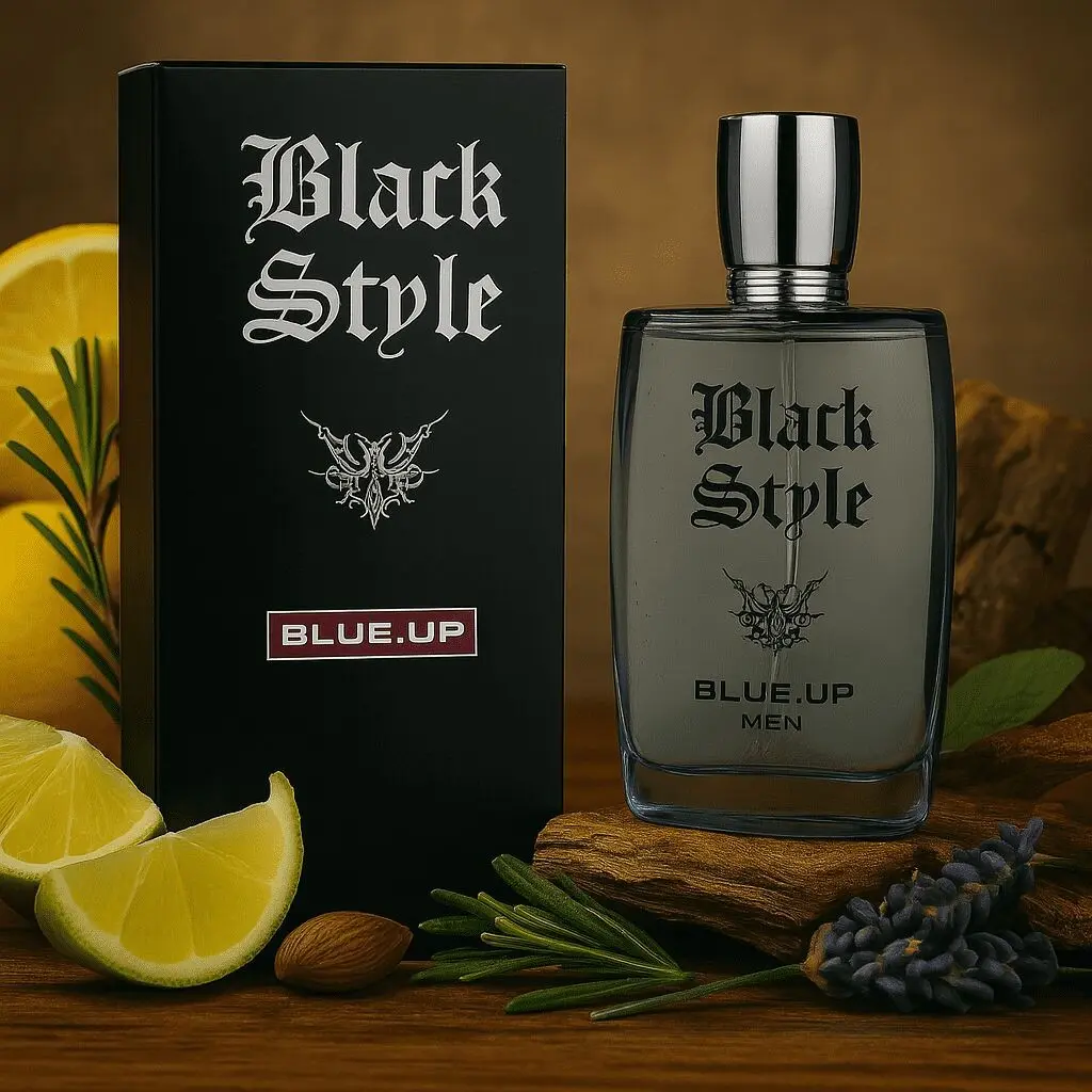 BLUE UP BLACK STYLE MEN – Eau de Toilette para hombre 100 ml | Inspiración amaderada, aromática y especiada