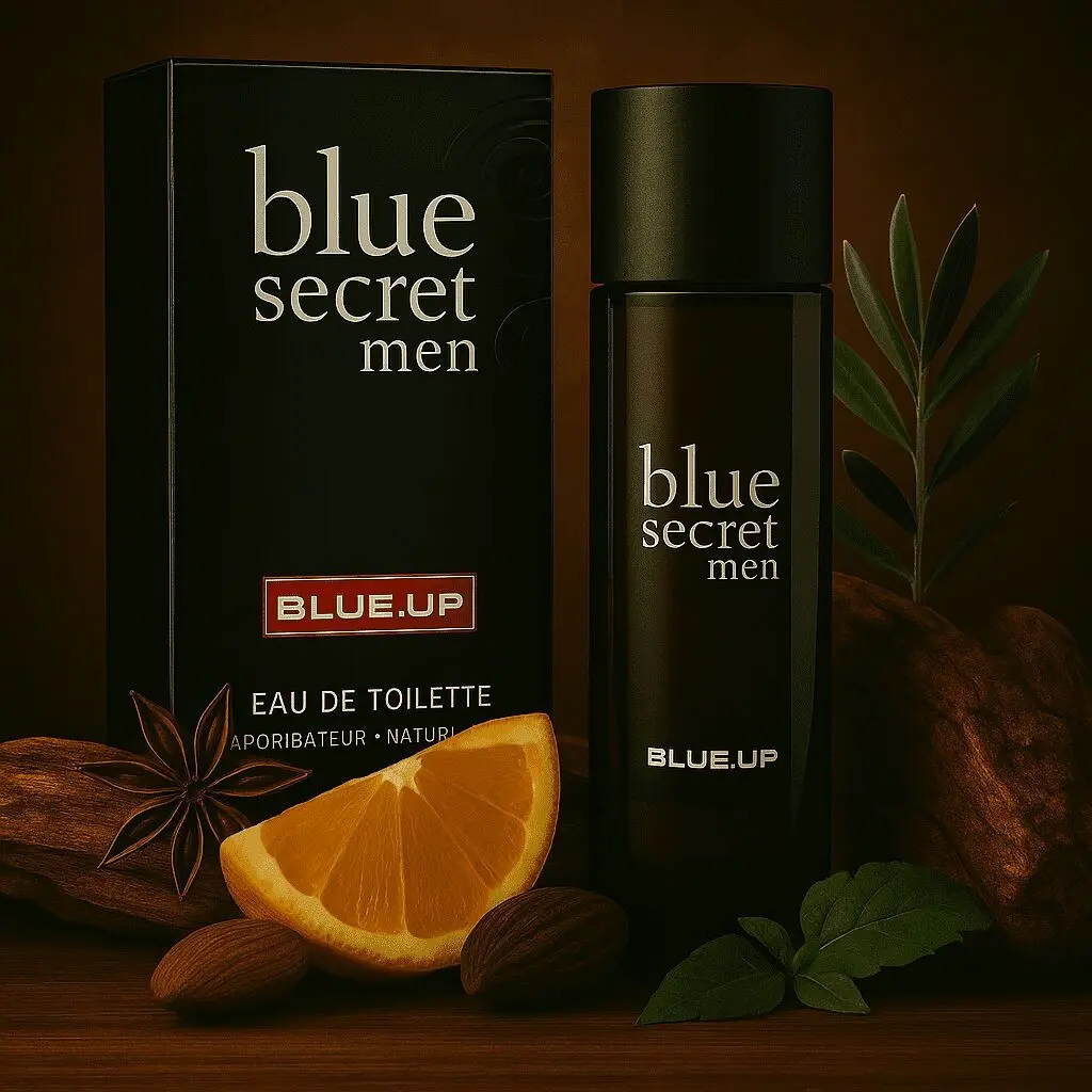 BLUE UP BLUE SECRET MEN – Eau de Toilette para hombre 100 ml | Inspiración oriental, amaderada y aromática
