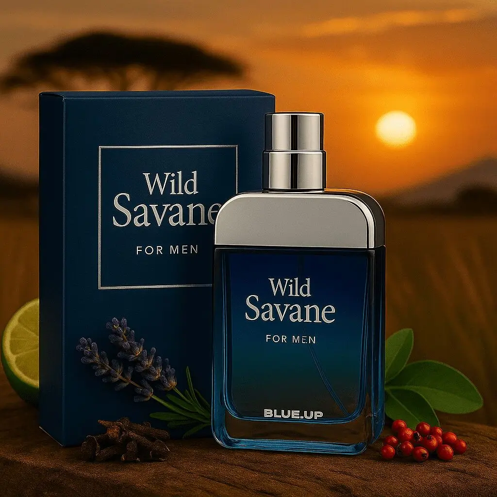 Blue-Up Wild Savane – Eau de Parfum para hombre | Frescura aromática amaderada