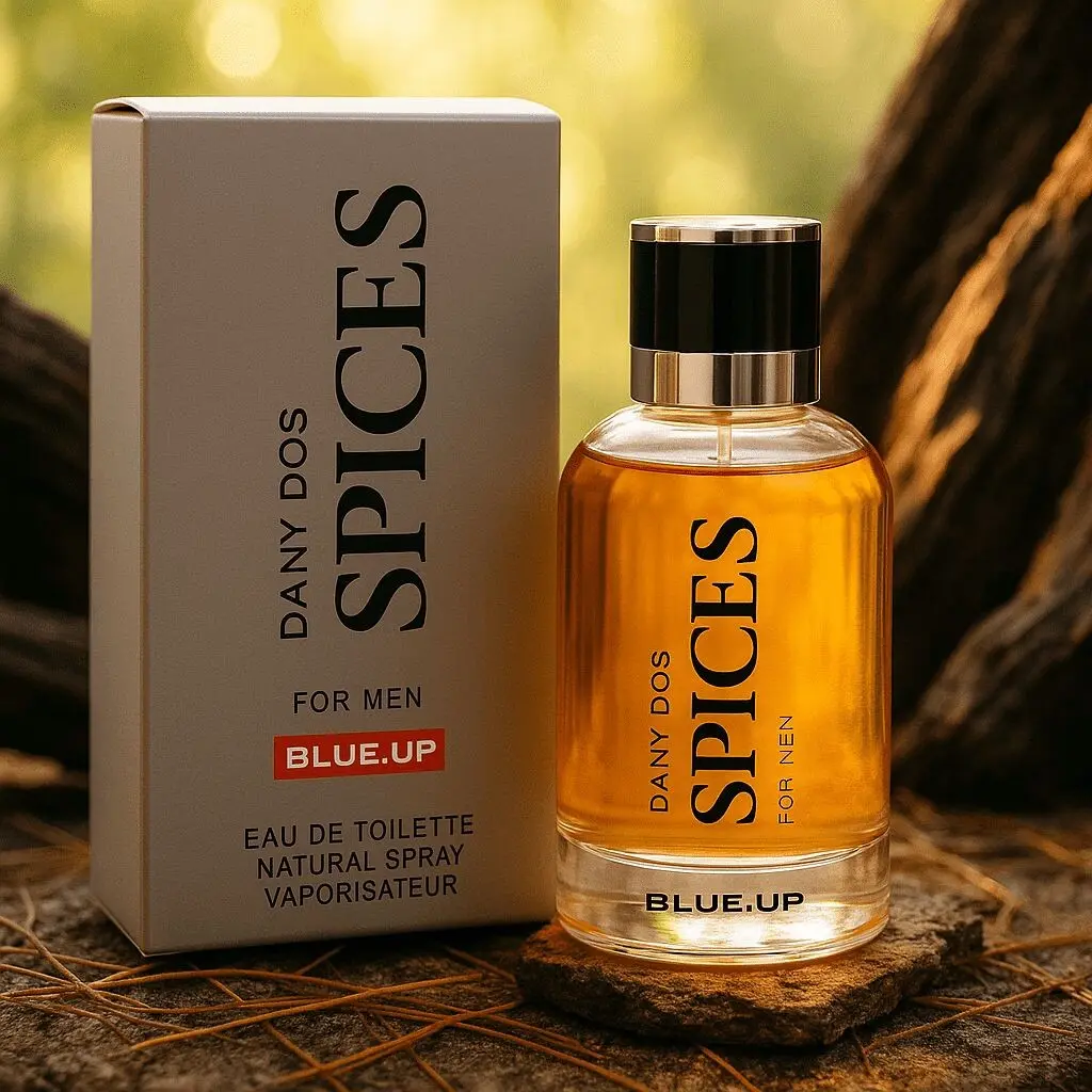 BLUE UP DANY DOS SPICES – Eau de Toilette para hombre 100 ml | Inspiración amaderada, especiada y misteriosa