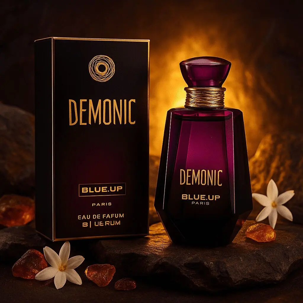 BLUE UP DEMONIC WOMEN – Eau de parfum para mujer 100 ml | Inspiración floral, ambarada y amaderada
