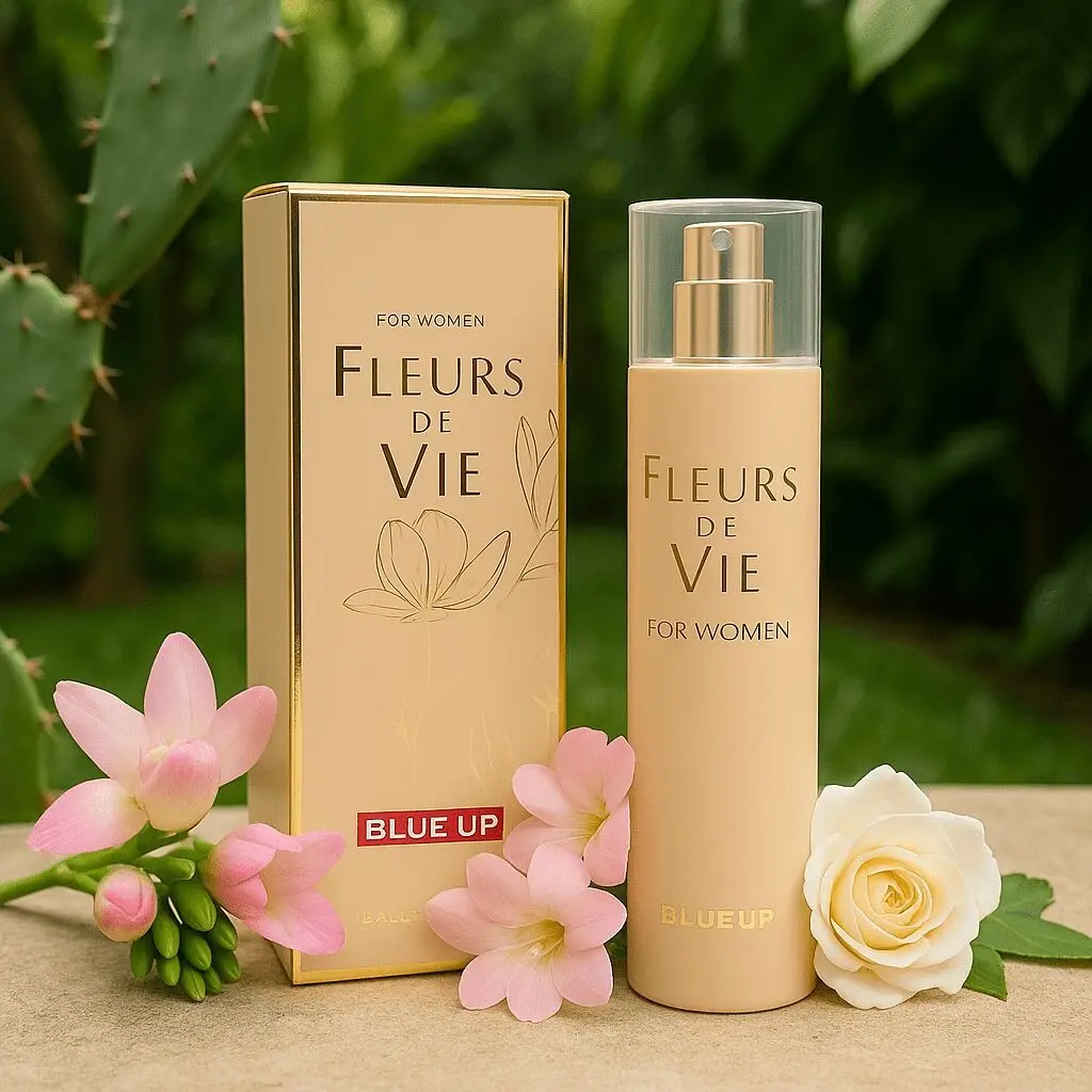 BLUE UP FLEURS DE VIE – Eau de Parfum Mujer 100 ml | Inspiración floral delicada y amaderada.