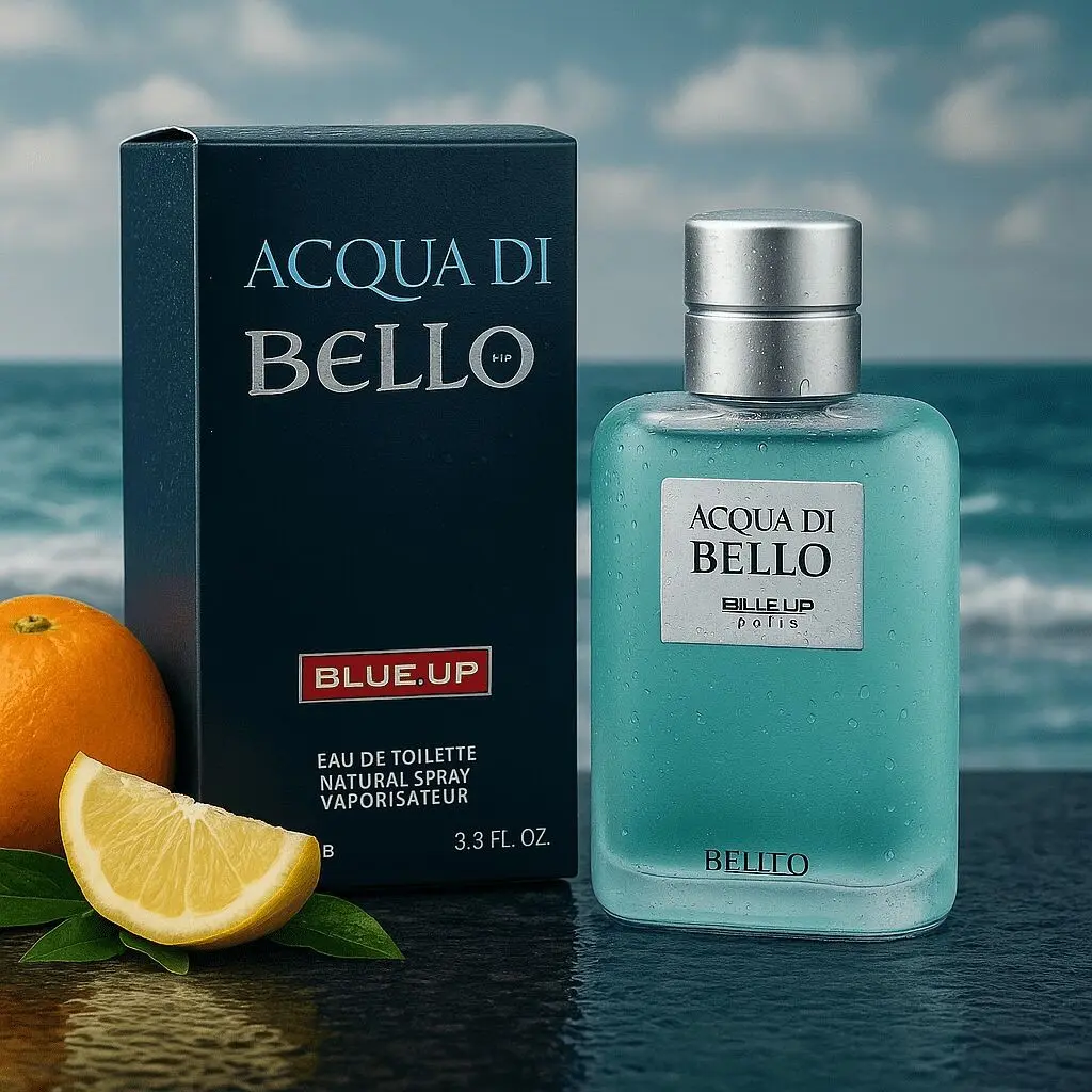 BLUE UP ACQUA DI BELLO – Eau de Toilette para hombre 100 ml | Inspiración fresca acuática y amaderada