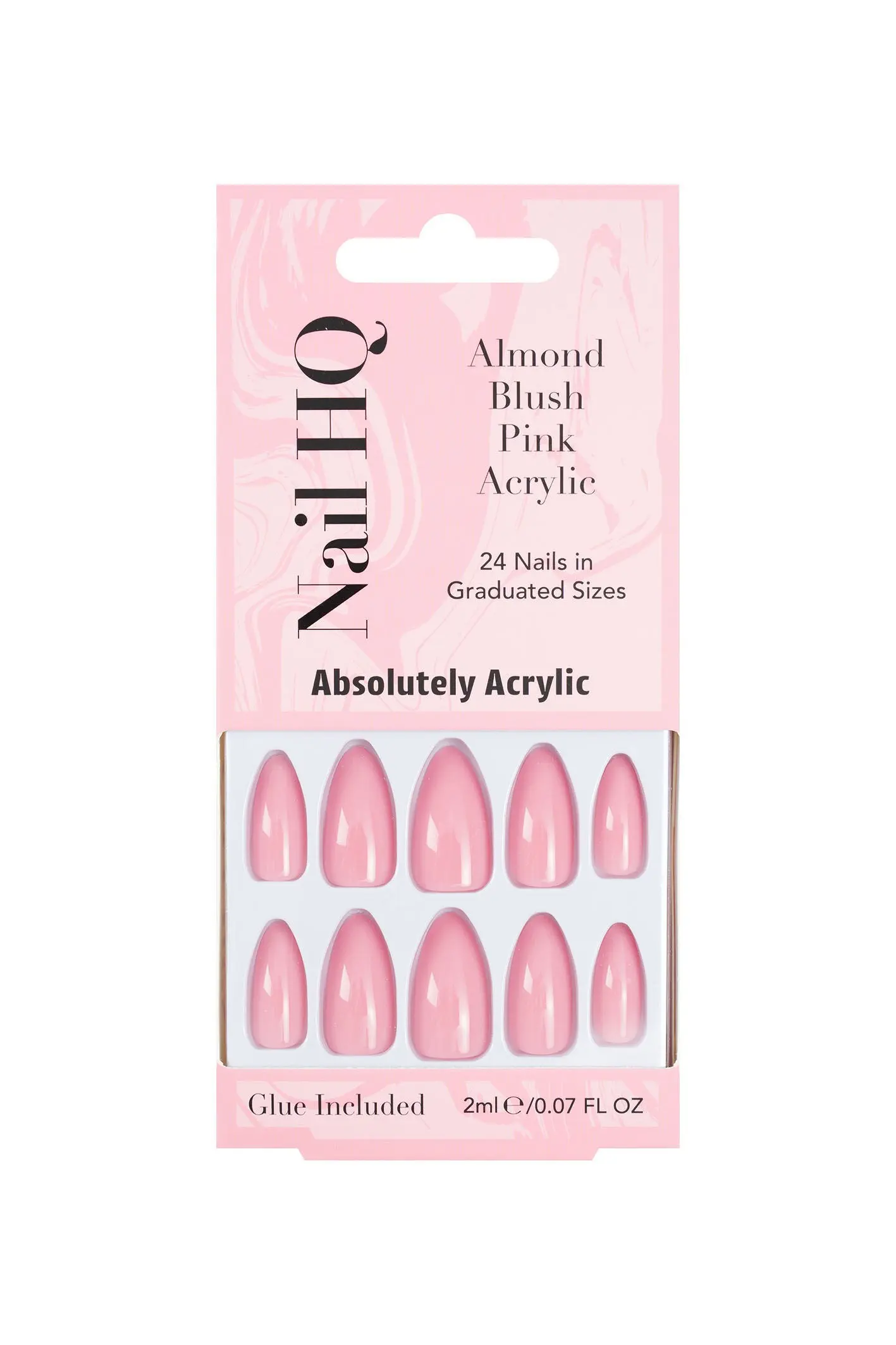 Nail HQ Almond Blush Pink Acrylnägel (24 Stück)
