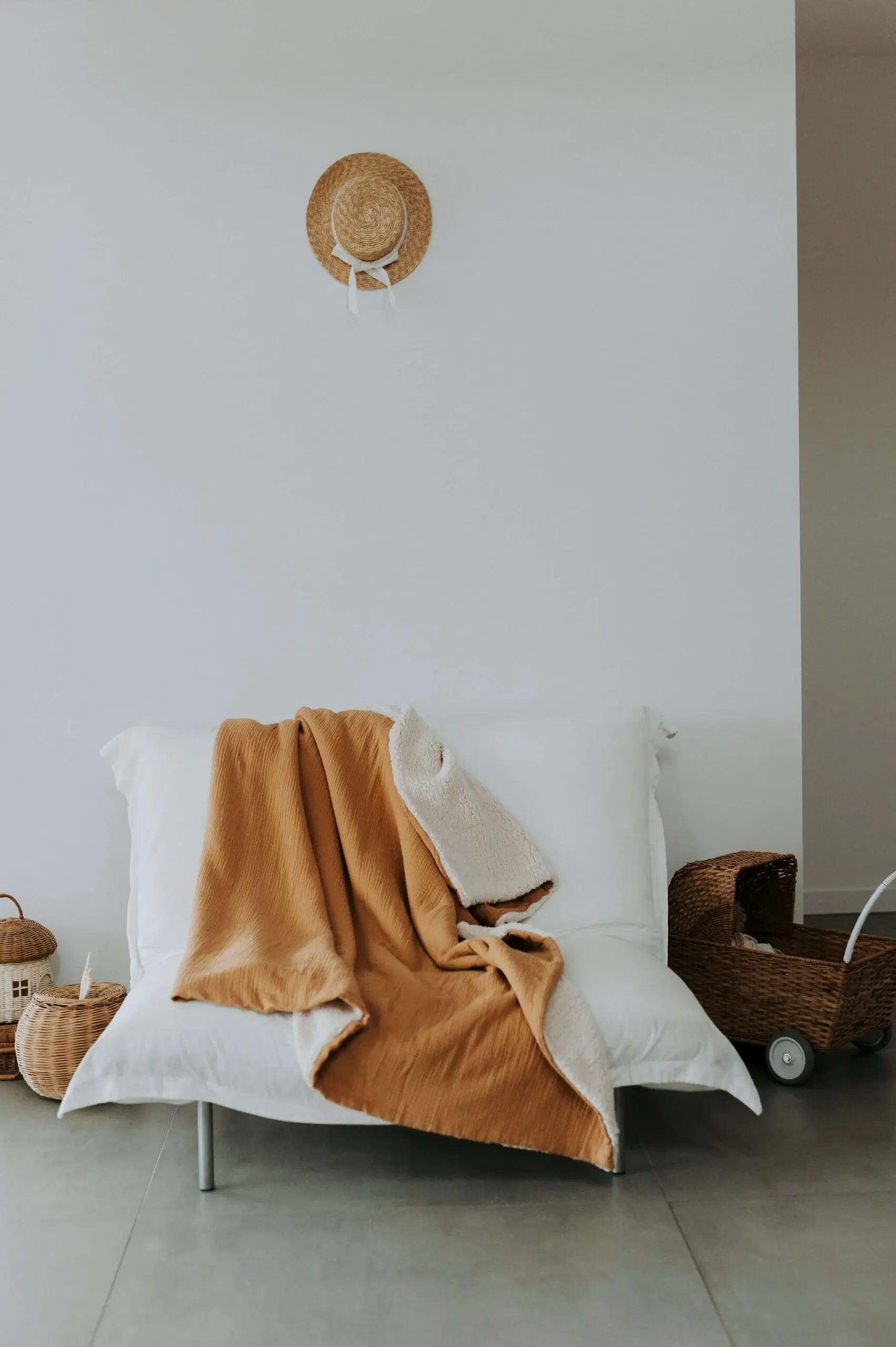 Camel furry family blanket