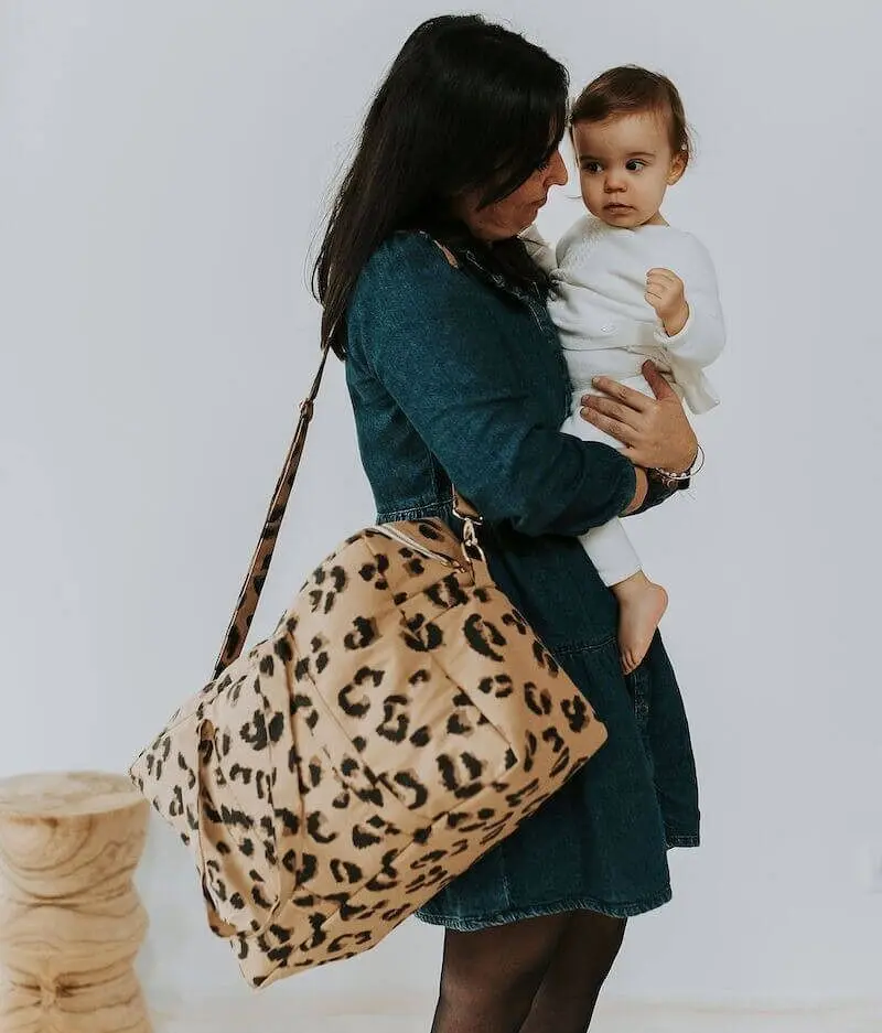 "The Giant" Leopard Diaper Bag