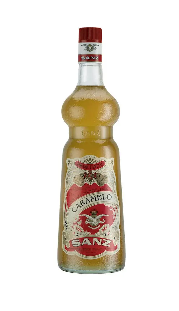 Caramel syrup "Sanz" for coffee, cocktails and desserts. 1L