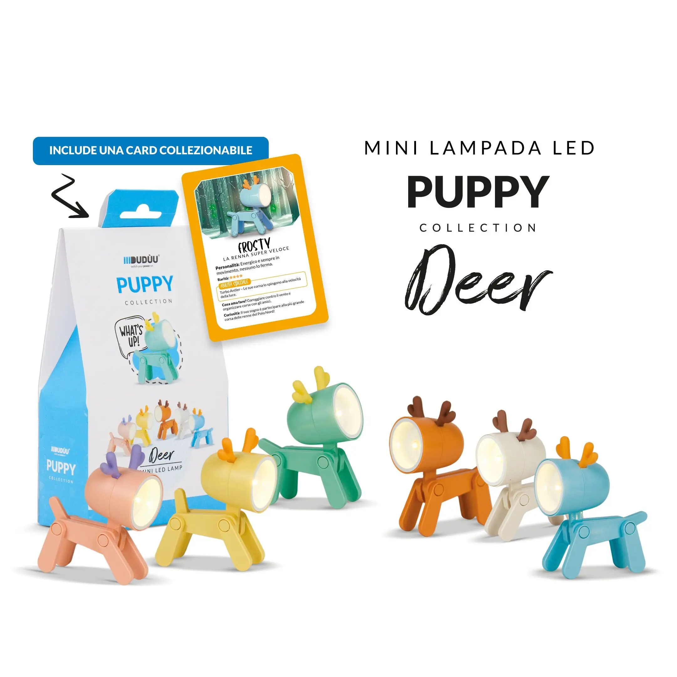 Mini reading lamp Puppy Collection Renna by Duduu