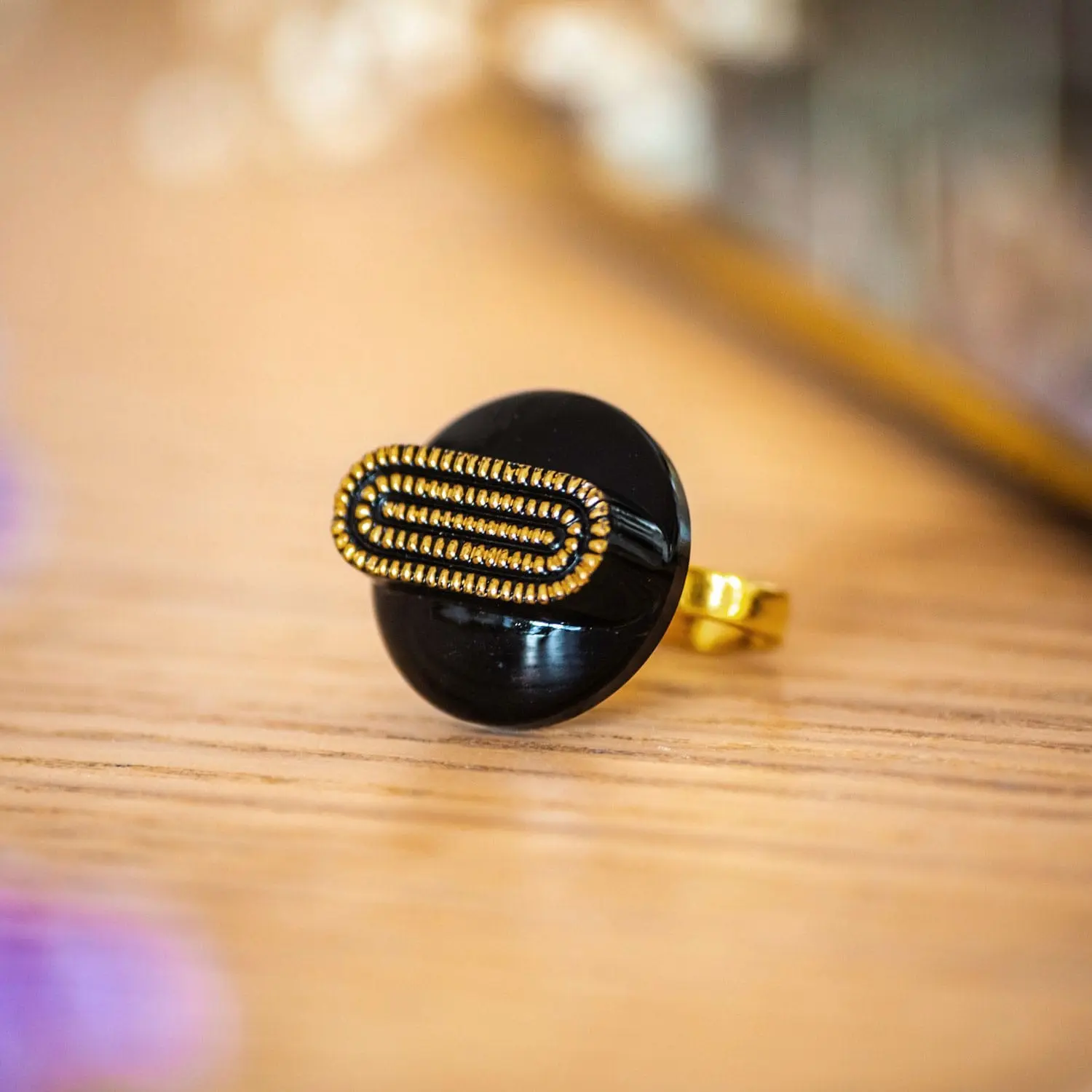 Gold Georgette ring