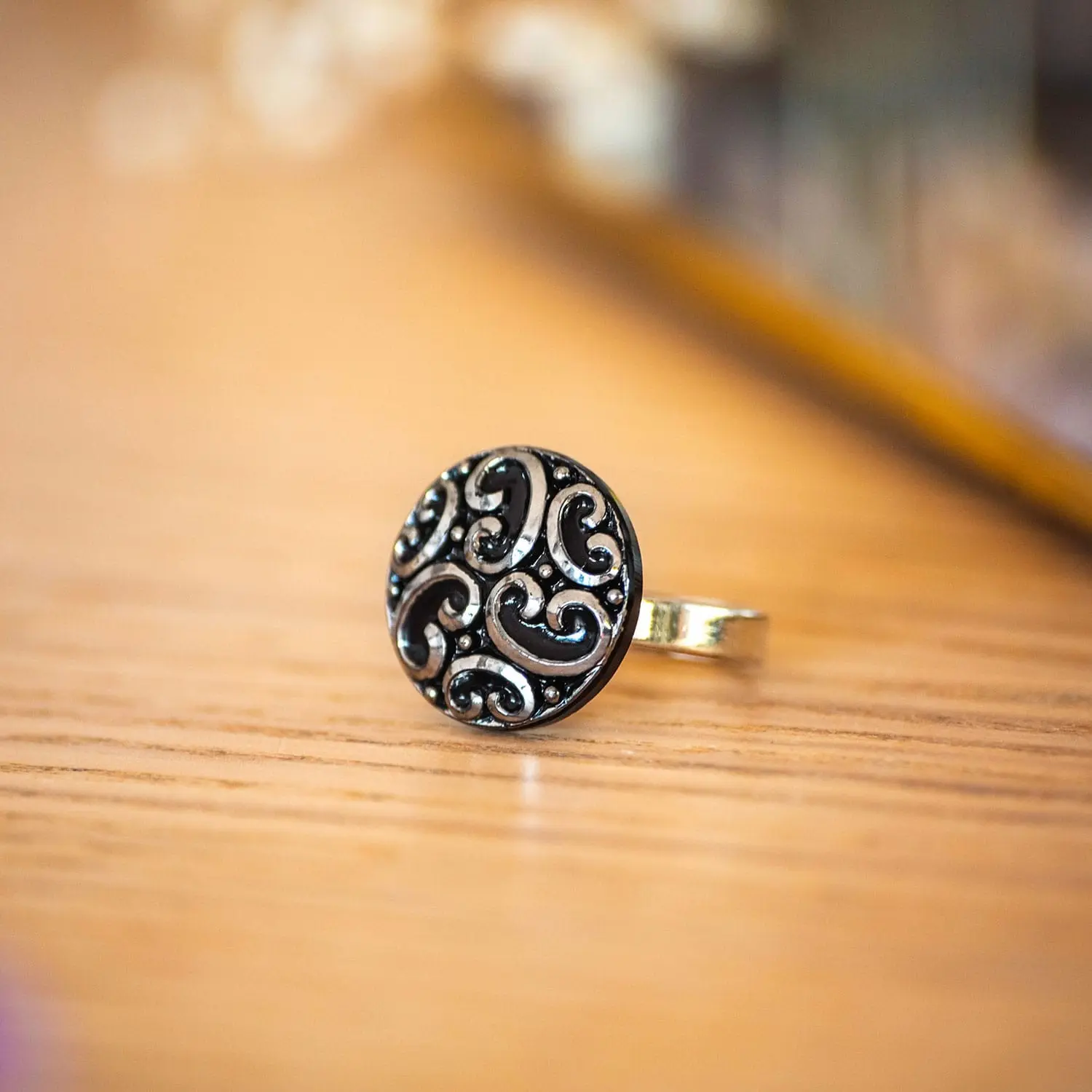 Small silver Thelma ring