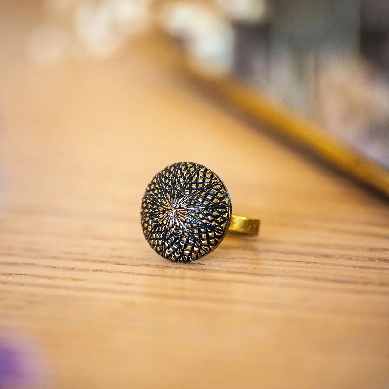 Small golden Victory ring