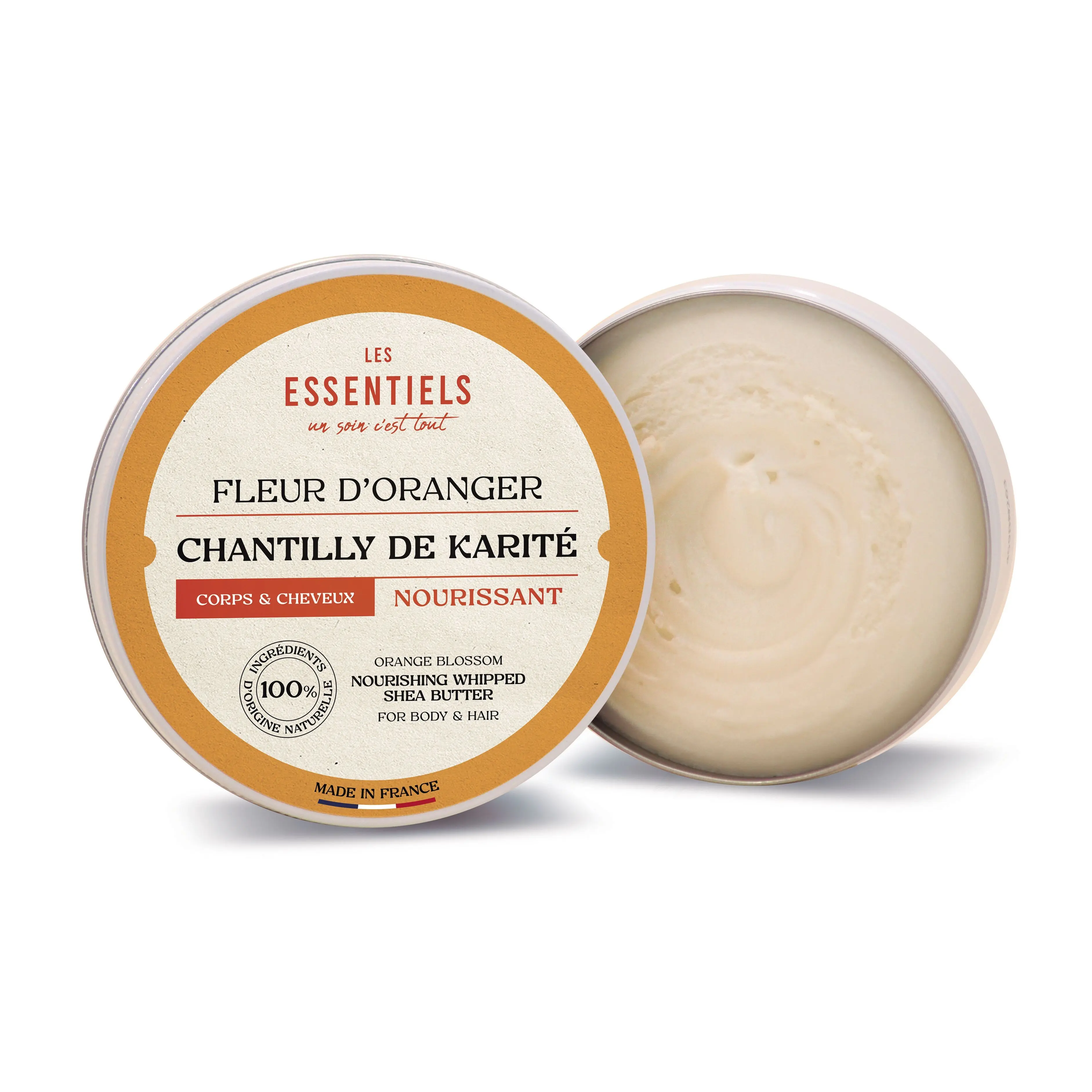 Crema corporal batida de manteca de karité y flor de naranja - 180 ml - COSMOS Organic