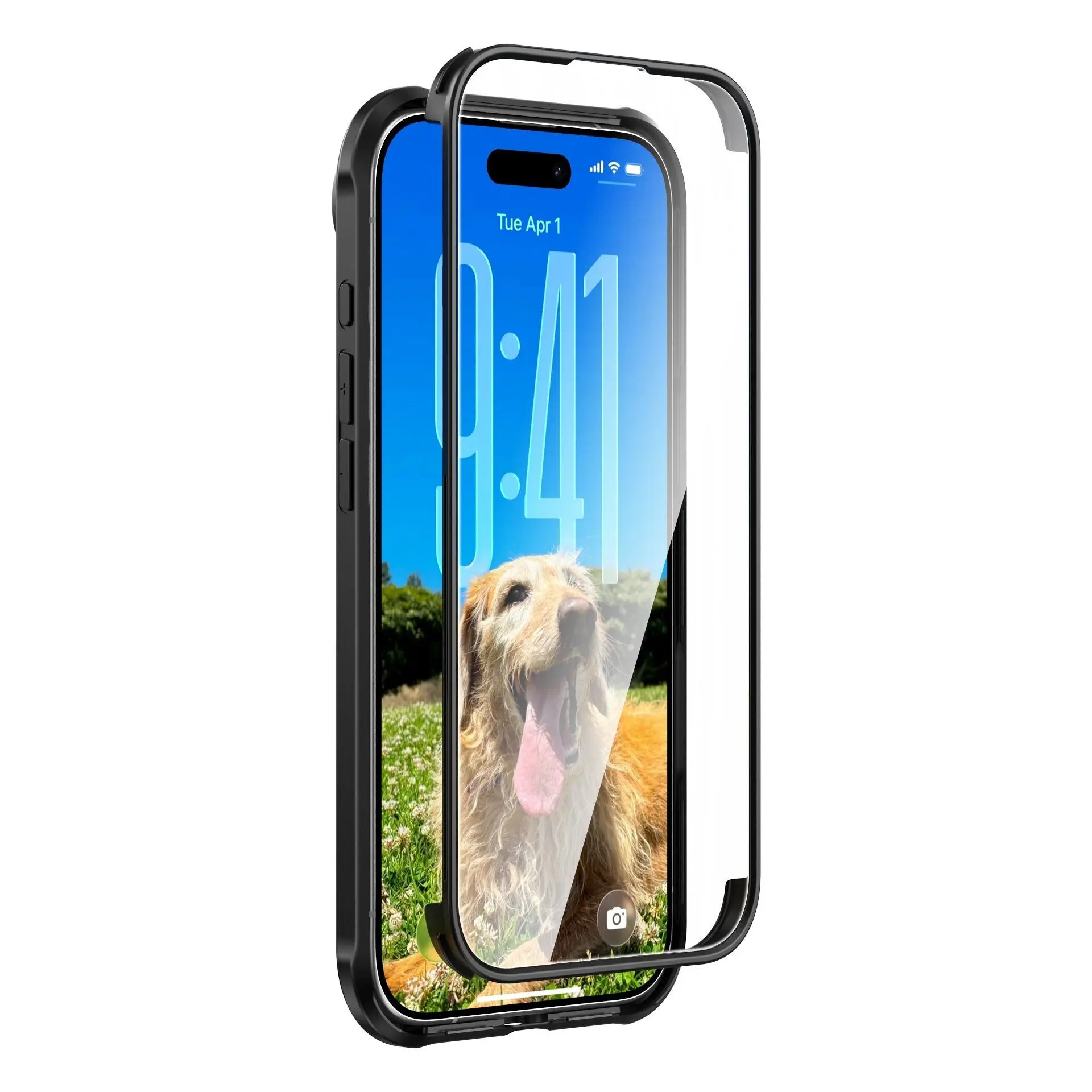 Vetro temperato a copertura totale nero per iPhone 17 Air